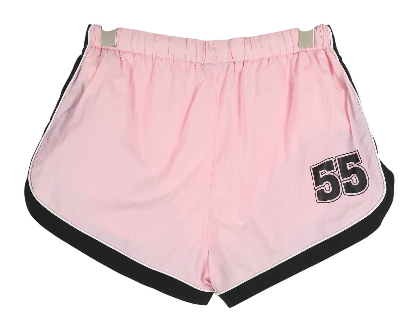 DIESEL Awwb-Eicy-Wt 12 Women's Shorts L Pink Elastic Logo Sports Lined Black