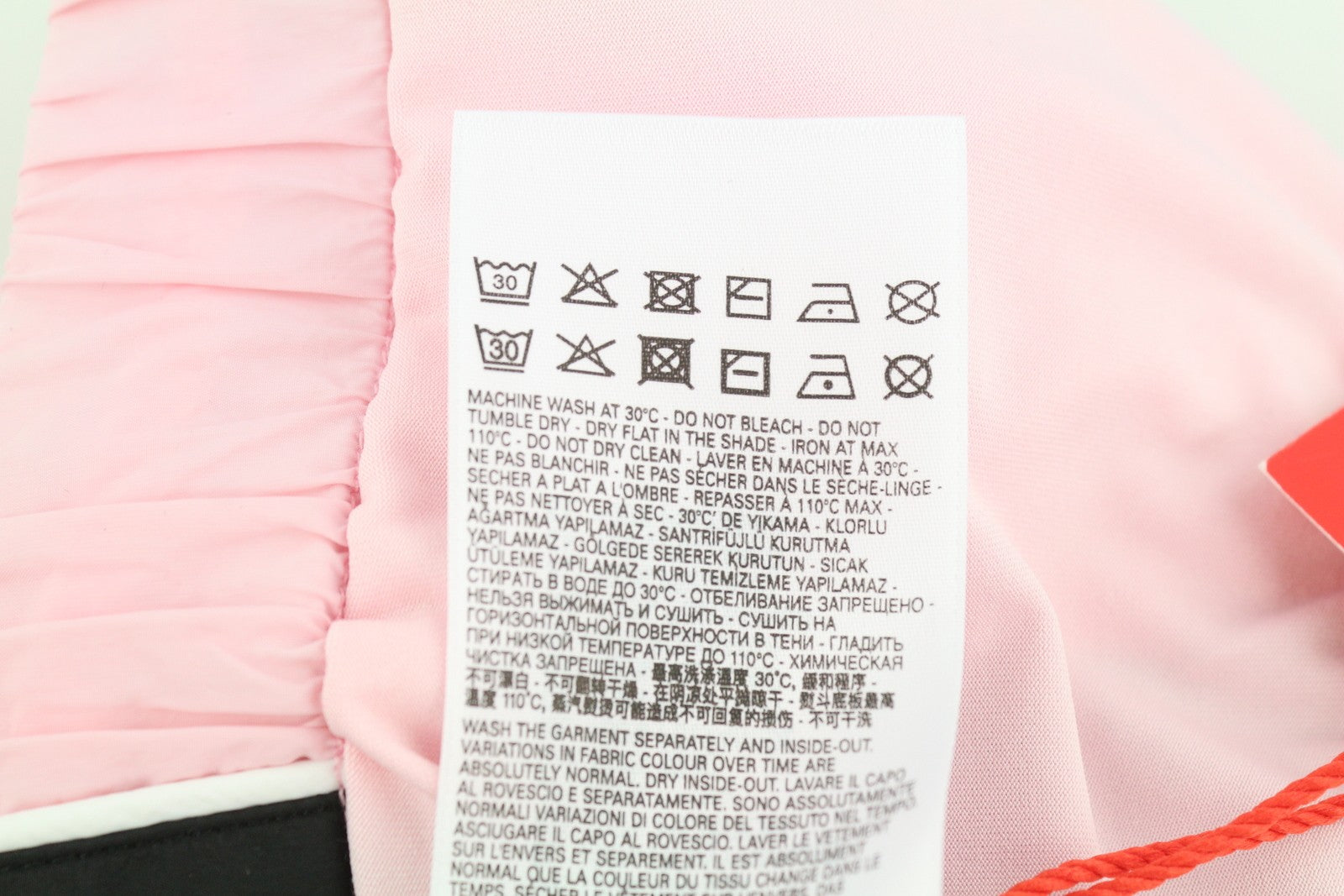 DIESEL Awwb-Eicy-Wt 12 Women's Shorts L Pink Elastic Logo Sports Lined Black