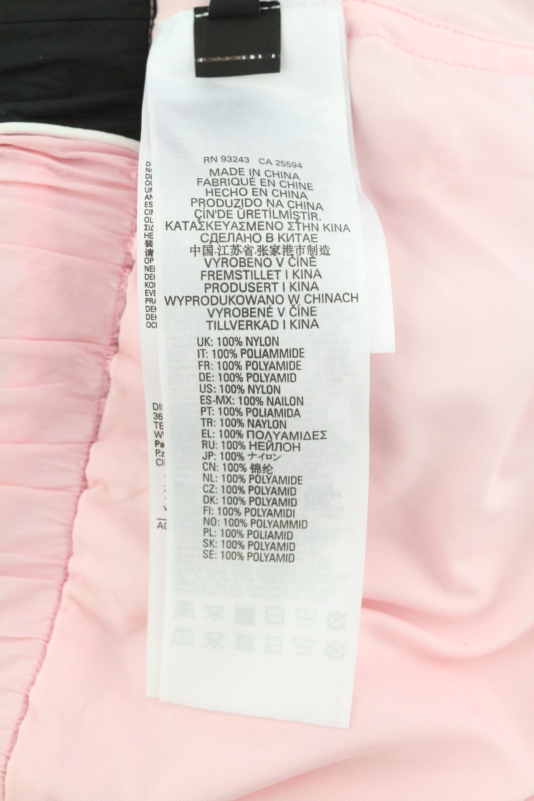 DIESEL Awwb-Eicy-Wt 12 Women's Shorts L Pink Elastic Logo Sports Lined Black