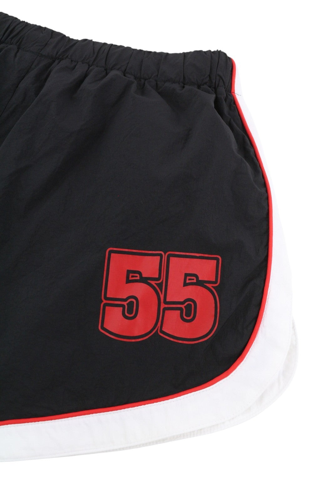 DIESEL Awwb-Eicy-Wt 12 Women's Shorts L Black Elastic Waist Logo Sports