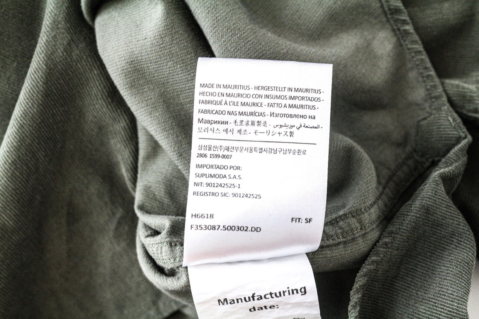 „SUITSUPPLY“ vyriški formalūs marškiniai, 37/18/14 1/2, aptempti, žali, medvilniniai, velvetiniai, su sagomis 