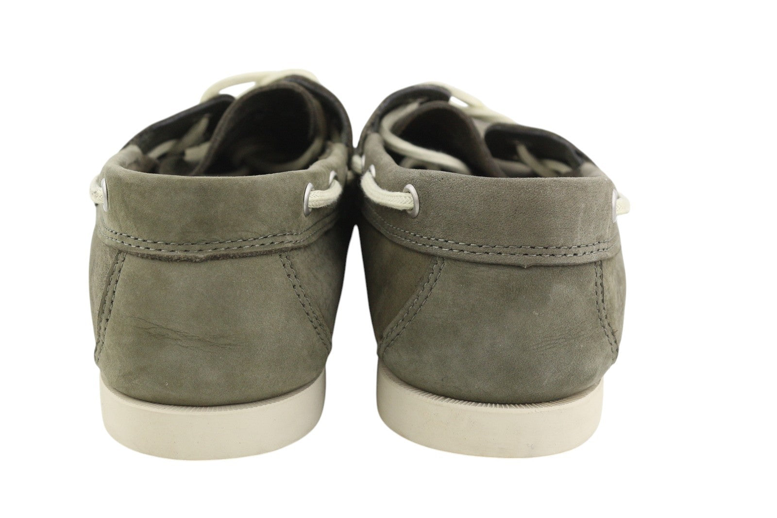 TIMBERLAND A1P1M Men Shoes EU41.5/42 Grey Leather Boat Ortholite Non Marking