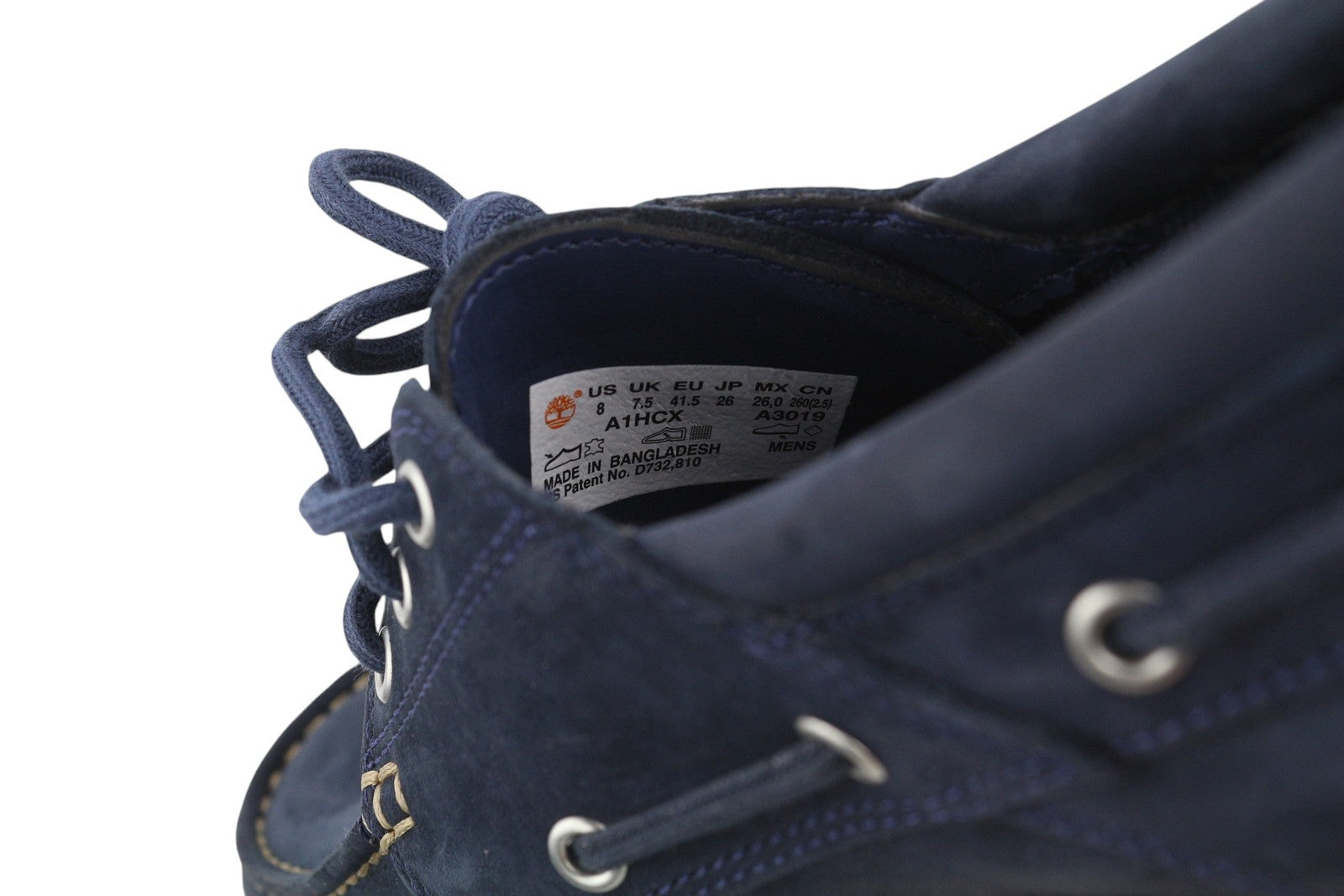 TIMBERLAND A1HCX Men's Shoes EU41/41.5 Blue Leather Boat Sensorflex