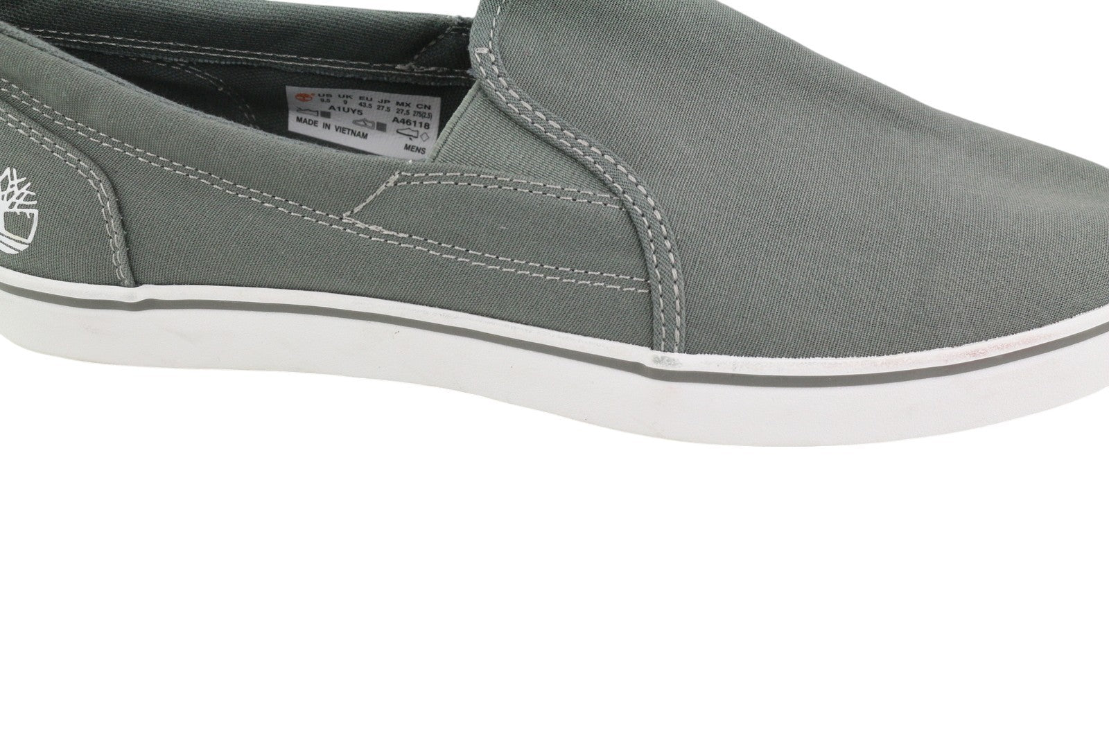 TIMBERLAND A1UY5 Men's Shoes EU43/43.5 Grey Slip On Almond Toe Casual