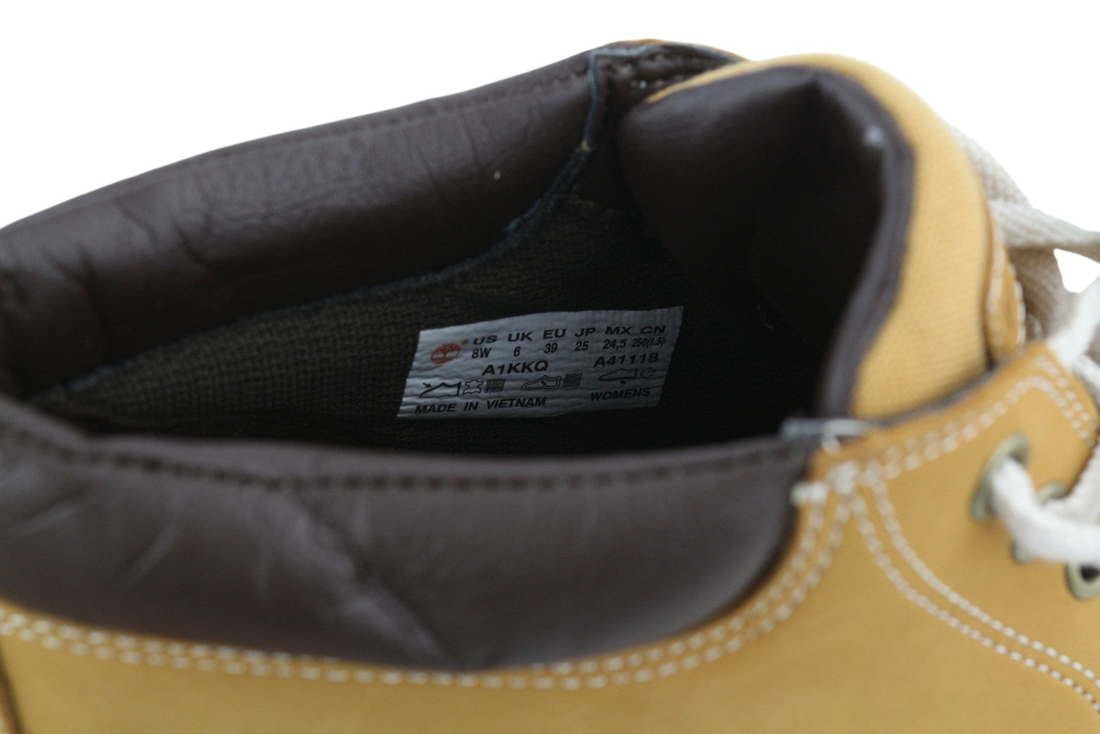 TIMBERLAND A1KKQ Women's Shoes EU39/39.5 Brown Leather Ankle Lace Ortholite