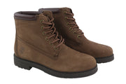 TIMBERLAND Women's Boots EU38/38.5 Brown Leather Waterproof Lace Ankle