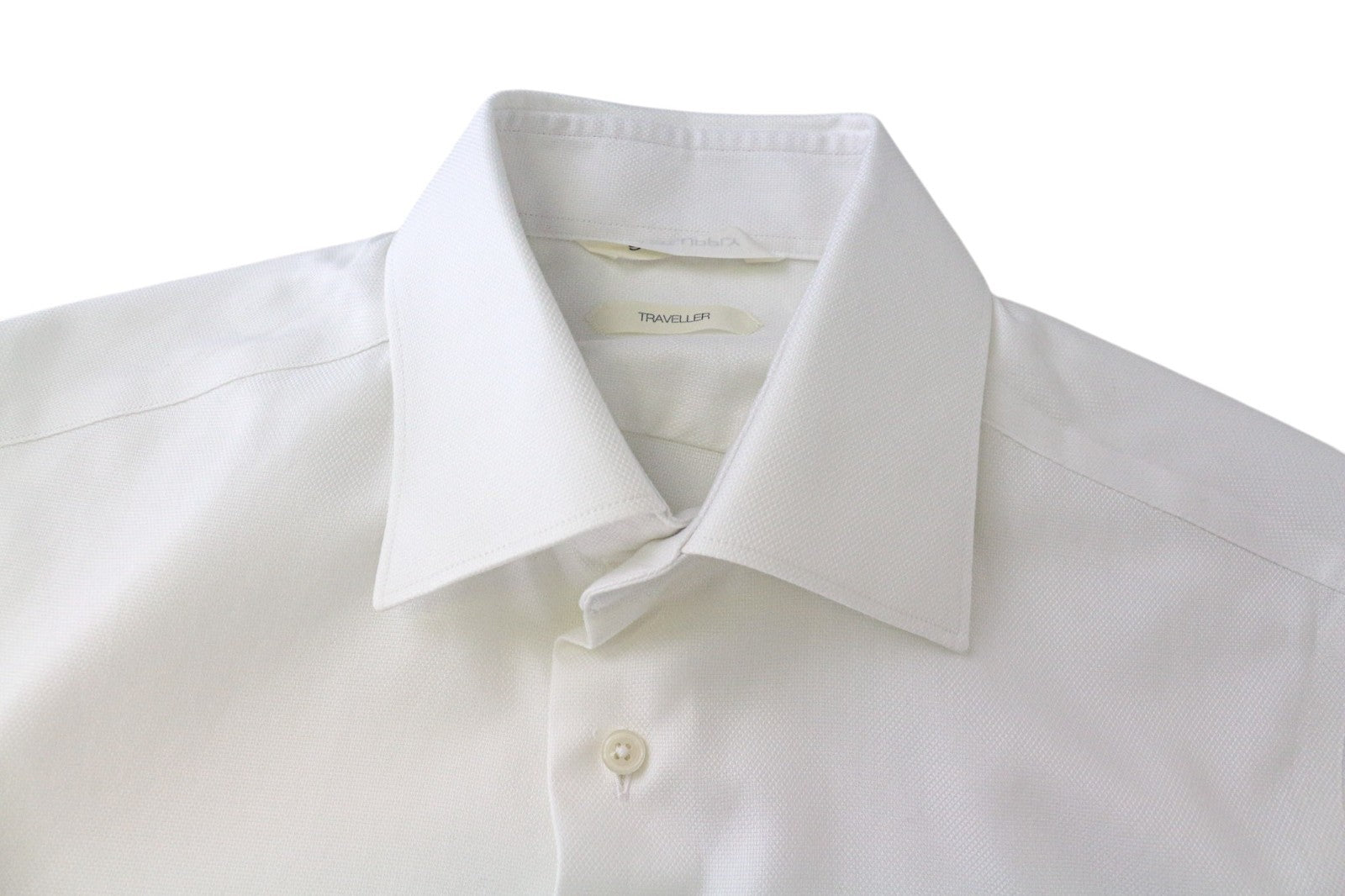 „SUITSUPPLY Traveller“ vyriški marškinėliai, 38/15, itin ploni, klasikiniai, balti, formalūs, medvilniniai 