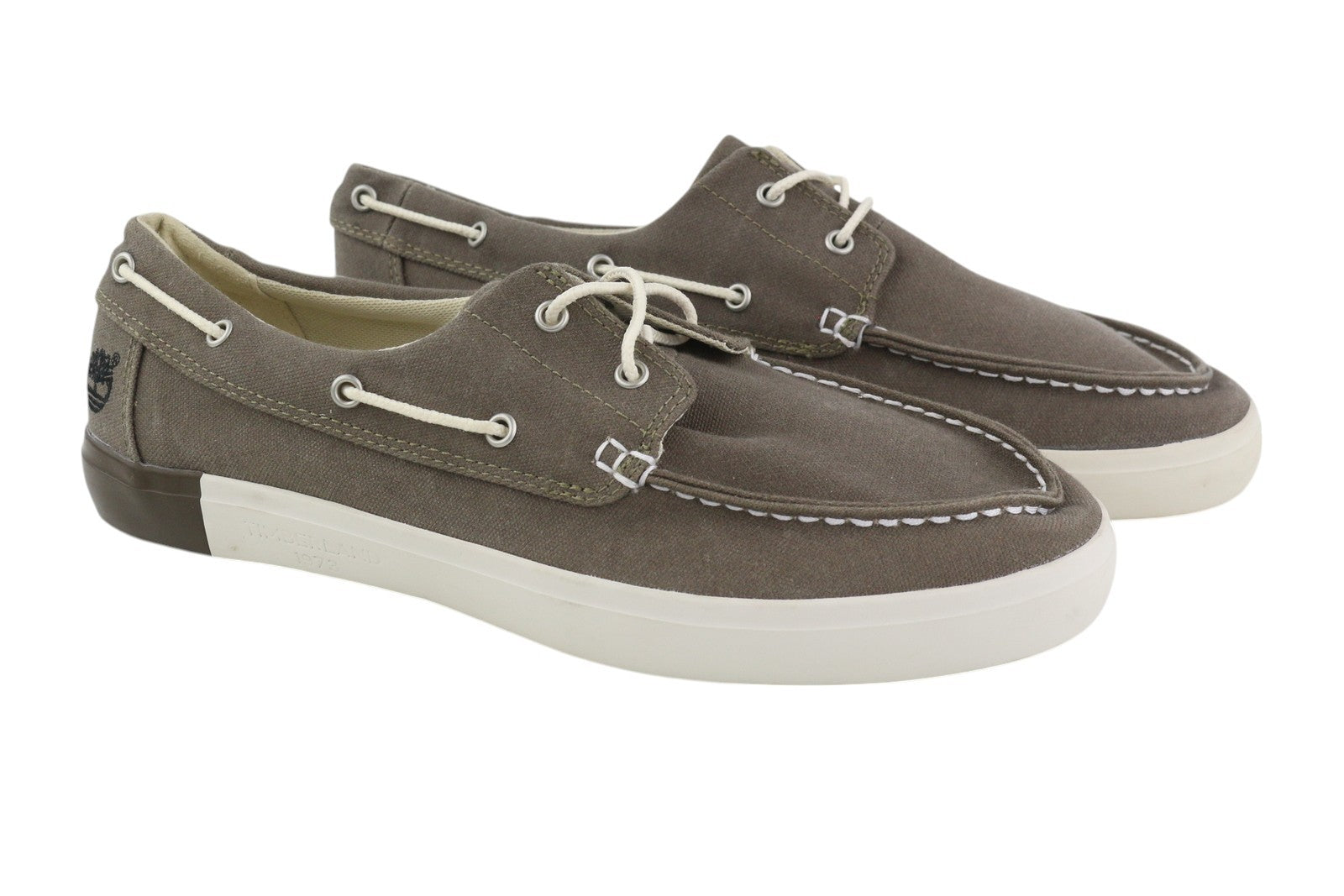 TIMBERLAND A1AYO Men's Shoes EU43.5/44.5 Dark Grey Boat Slip On Logo