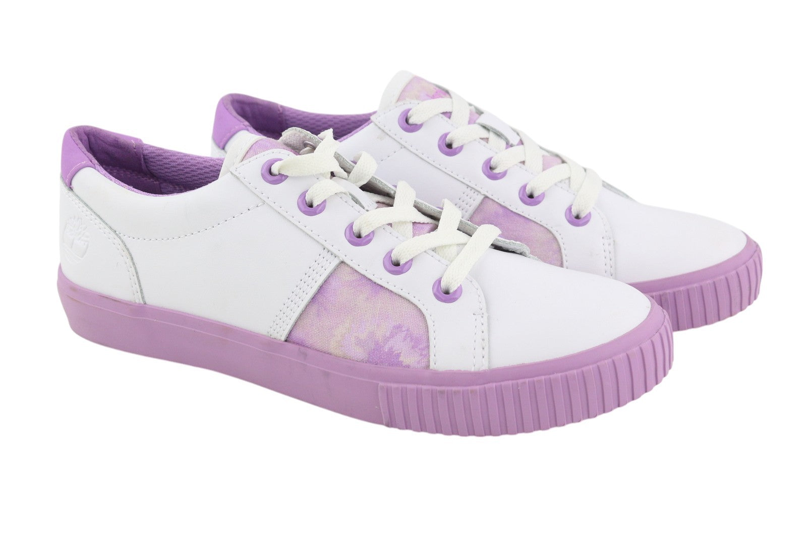 TIMBERLAND A2EPS Women's Sneakers EU37/37.5 White Purple Leather Lace Up