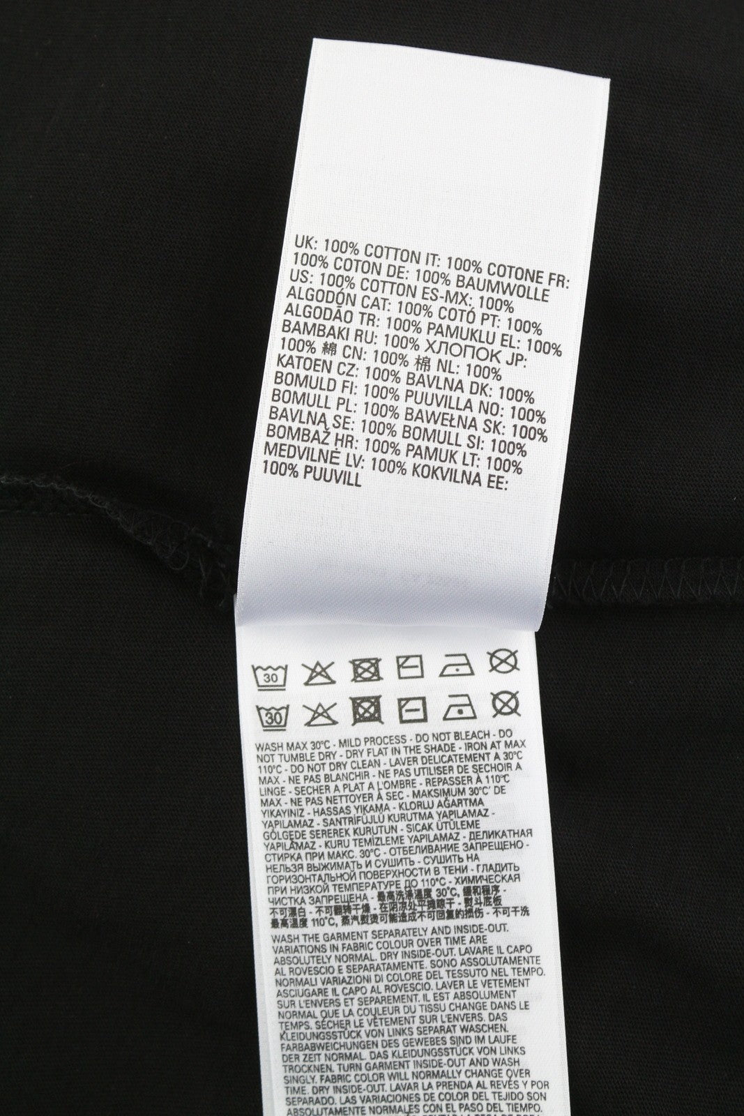 DIESEL T-Sily-New-Ita Women's T-Shirt L Black Cotton Tricot Crew