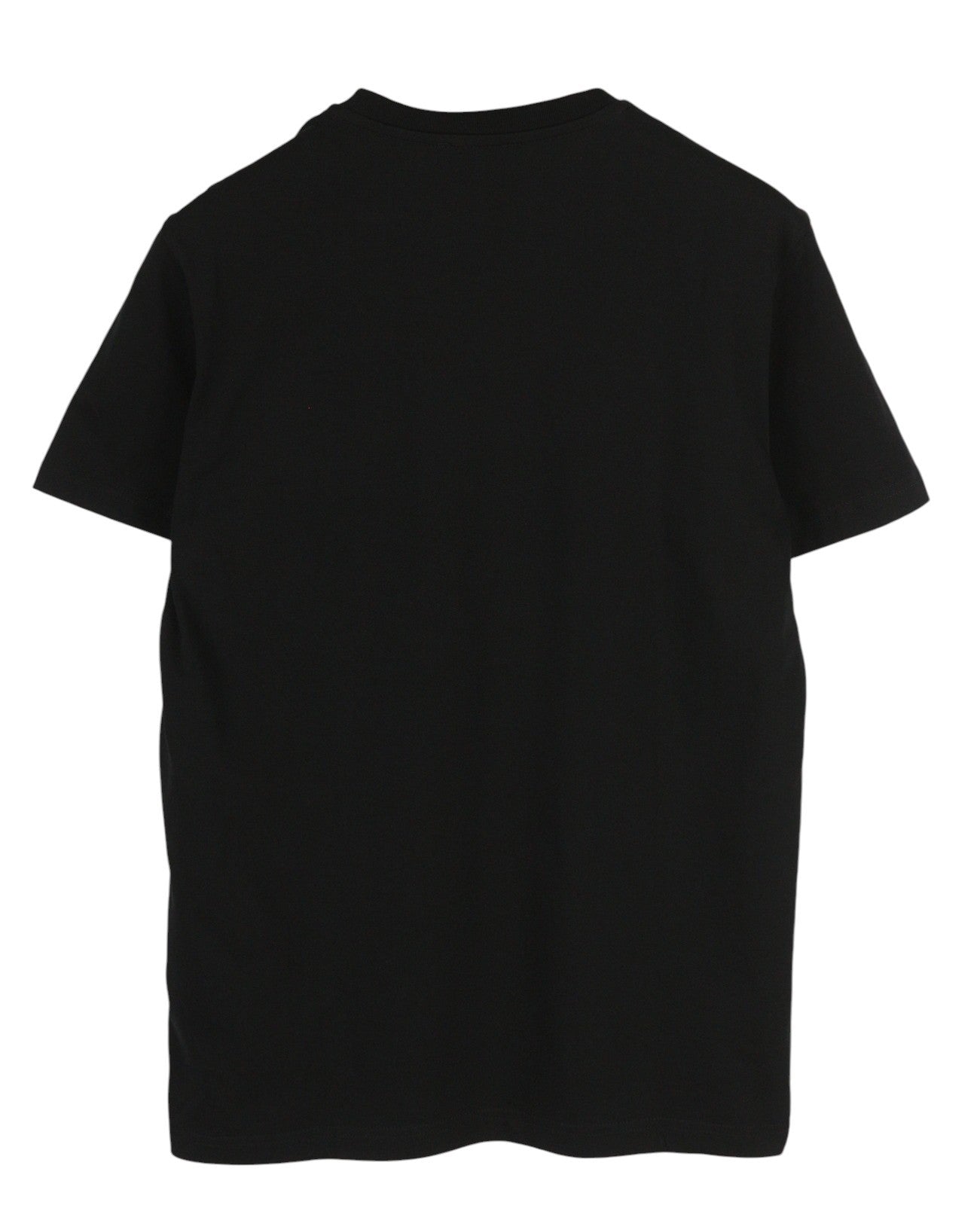 DIESEL T-Diegos-B82 L Men T-Shirt Black Tricot Stretchy Crew Neck Short Sleeve