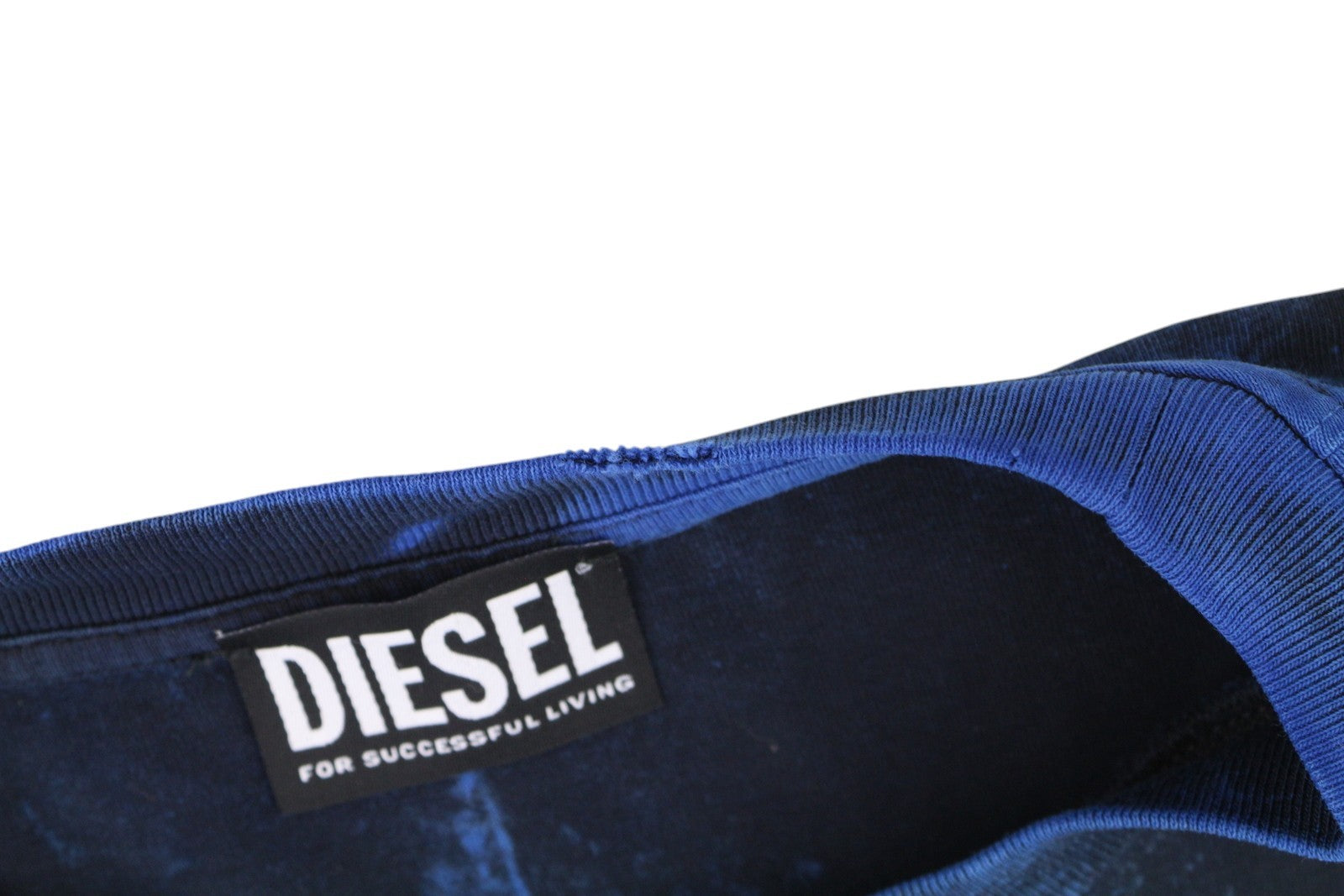 DIESEL T-Just-B84 Men's T-Shirt S Black Tricot Stretch Crew Neck
