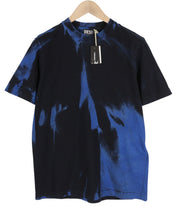 DIESEL T-Just-B84 S Men T-Shirt Black Tricot Stretch Crew Collar Short Sleeved