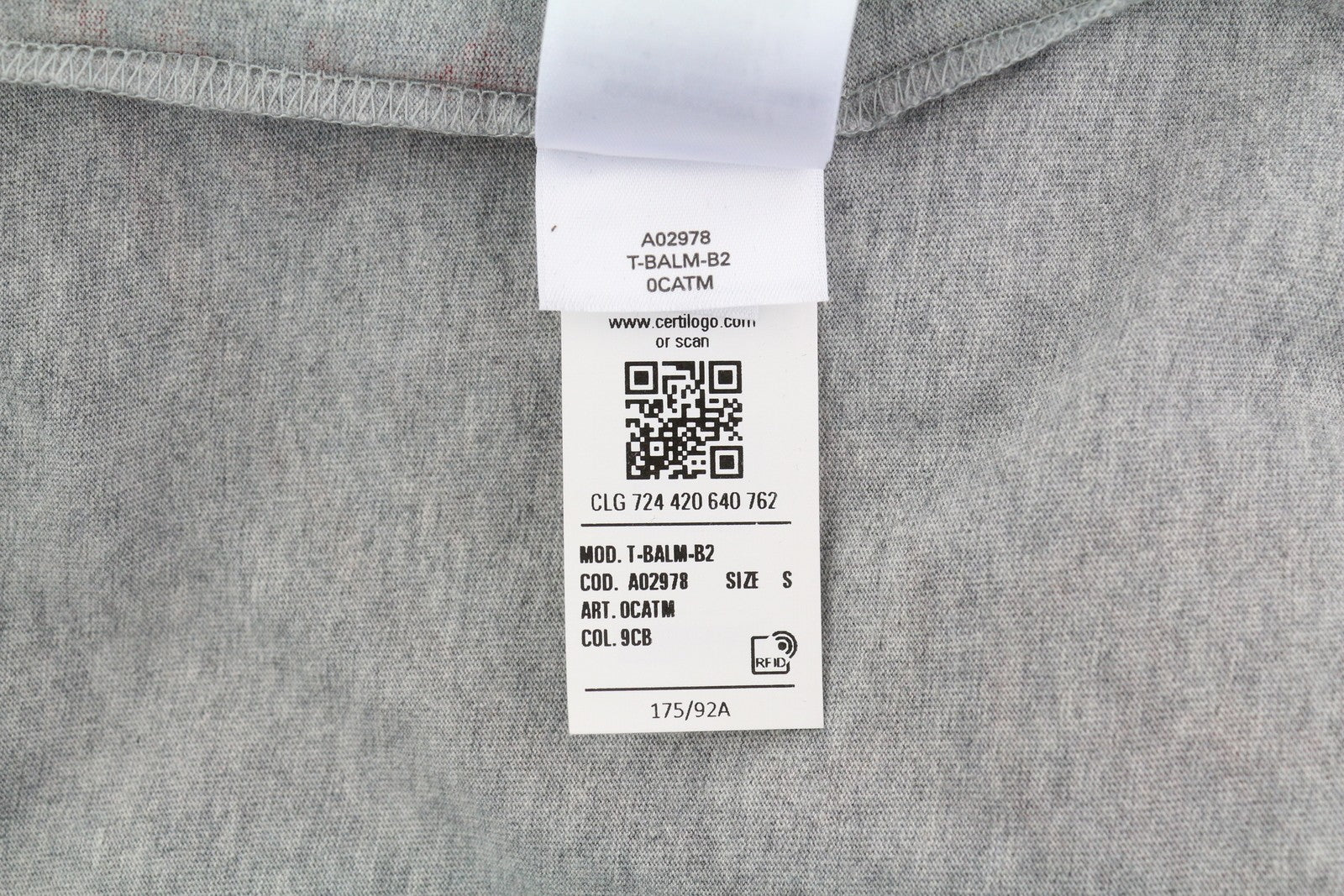 DIESEL T-Balm-B2 Men's T-Shirt S Grey Melange Oversized Pattern