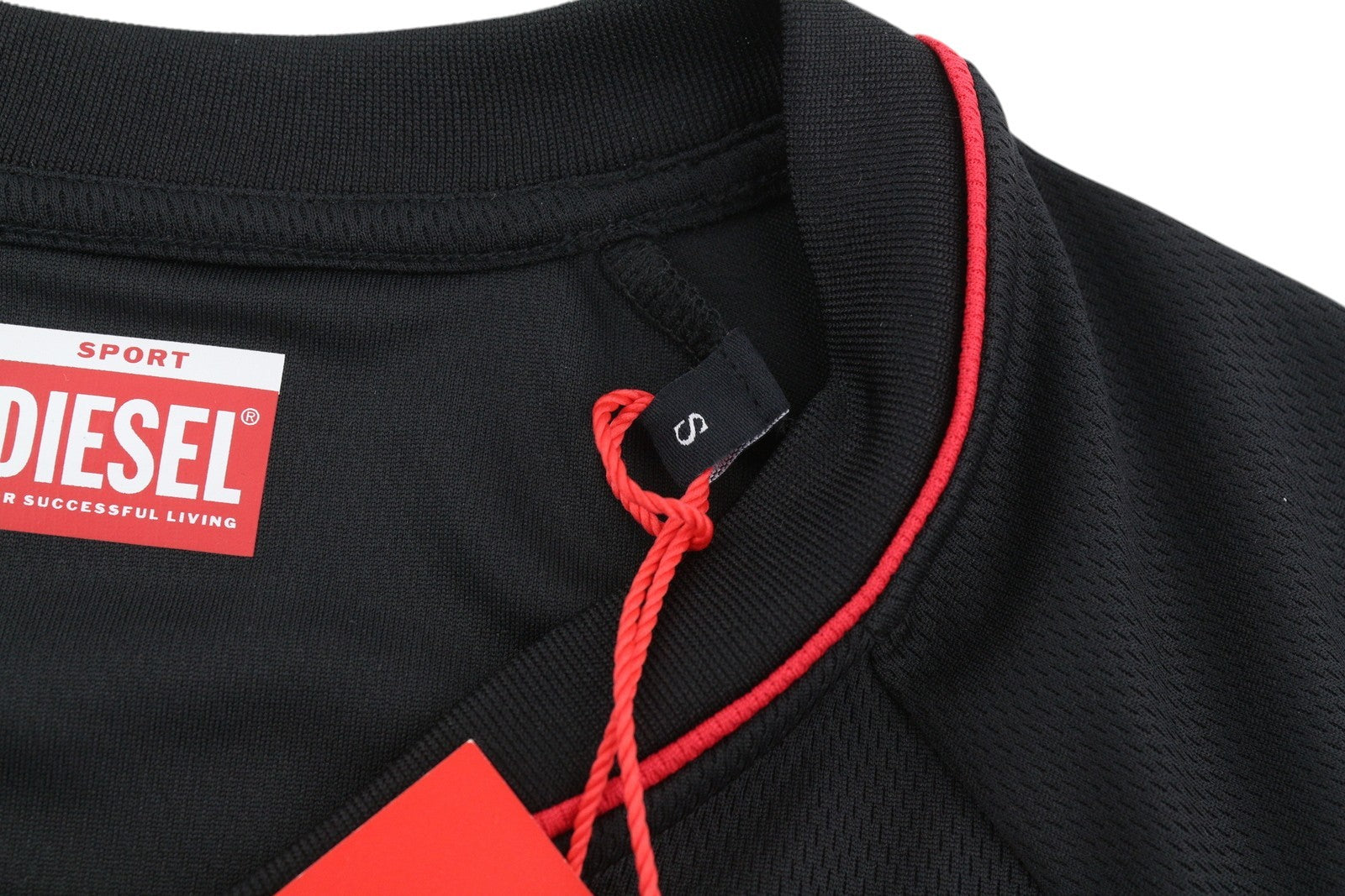 DIESEL Amtee-Crossoon-Wt15 Men's T-Shirt S Black 55DSL Sport Jersey