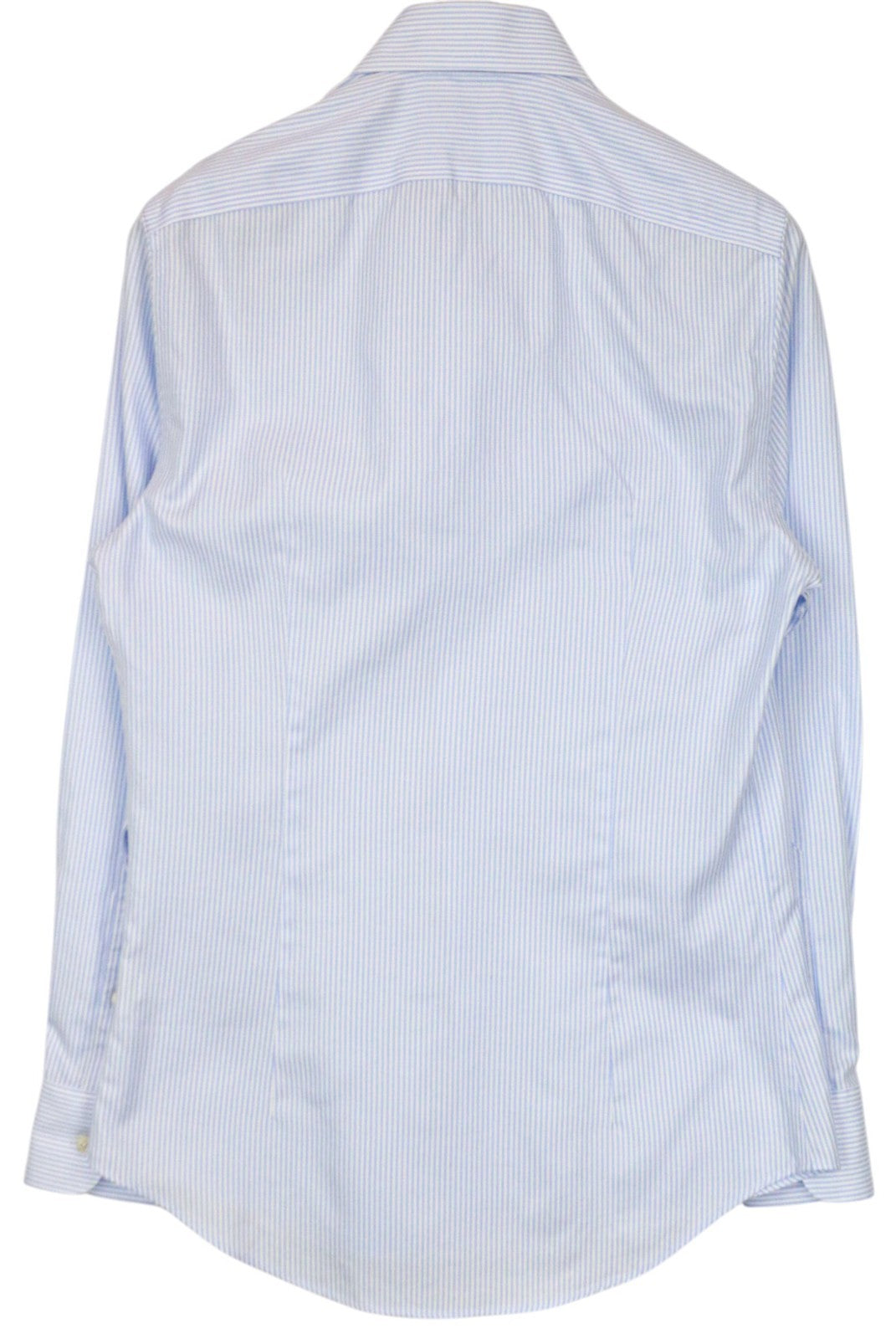 SUITSUPPLY Men's Shirt 37/14 1/2 Extra Slim Blue Striped Cotton Cutaway Collar