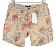 SCOTCH & SODA Men's Shorts W30 Chino Paisley Print Colourful Casual Pockets