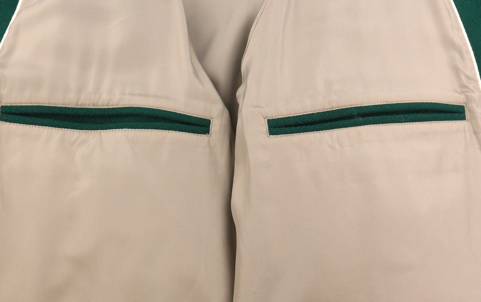 GANT Wool Varsity Men Jacket L Forest Green Snap Buttons Spread Bomber RRP475