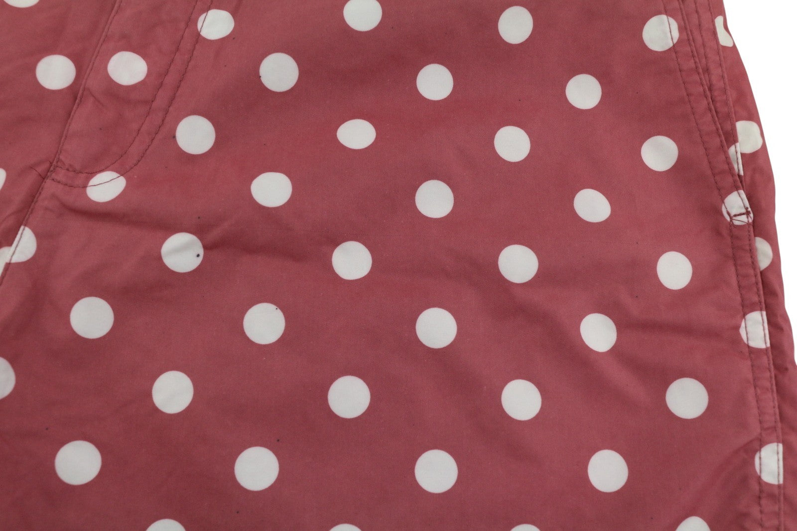 SCOTCH & SODA Men's Swimwear W32 Dark Red Polka Dot Zip Fly Logo Pockets