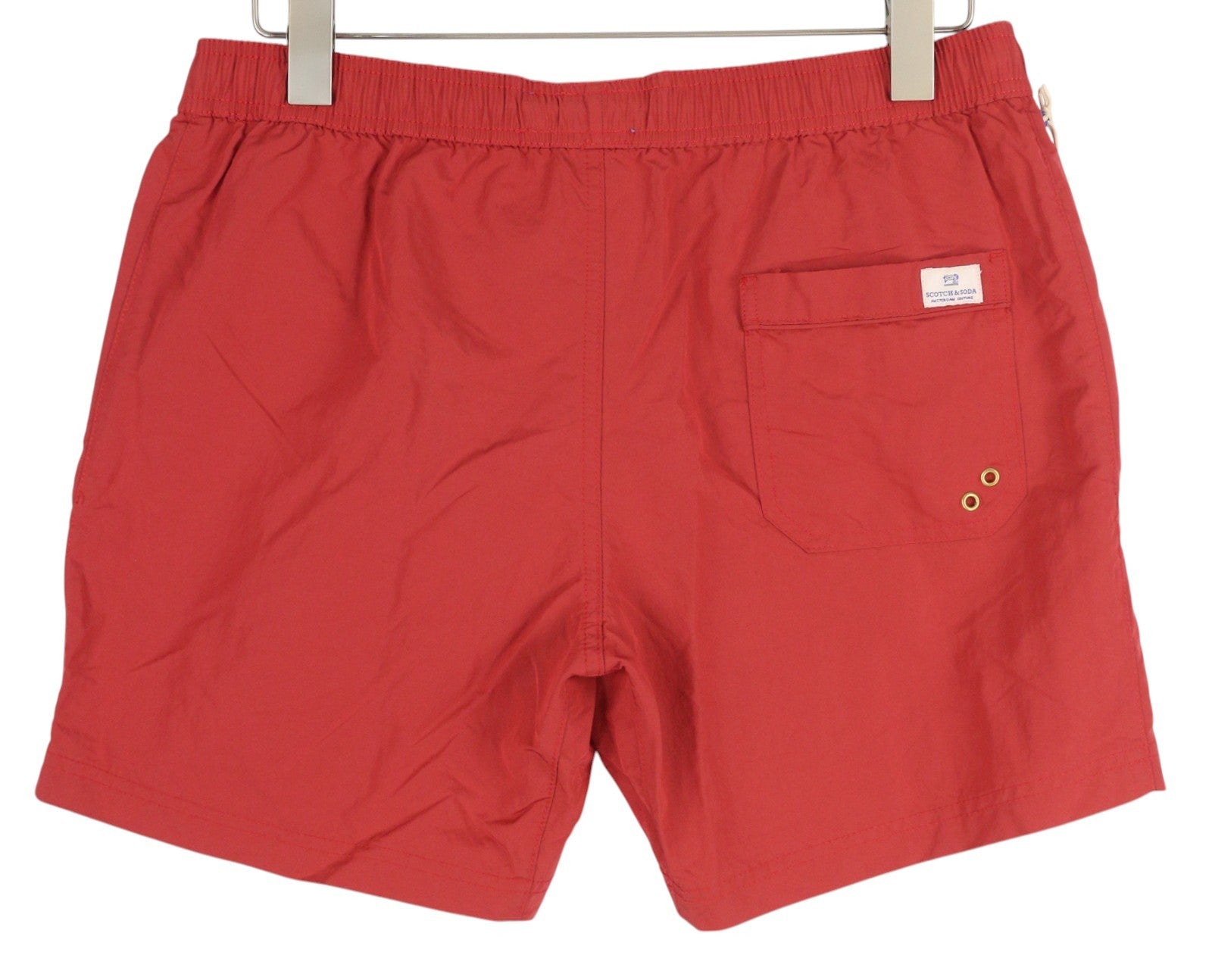 SCOTCH & SODA Men's Swim Shorts L Red Mesh Lined Elastic Drawstring Pockets