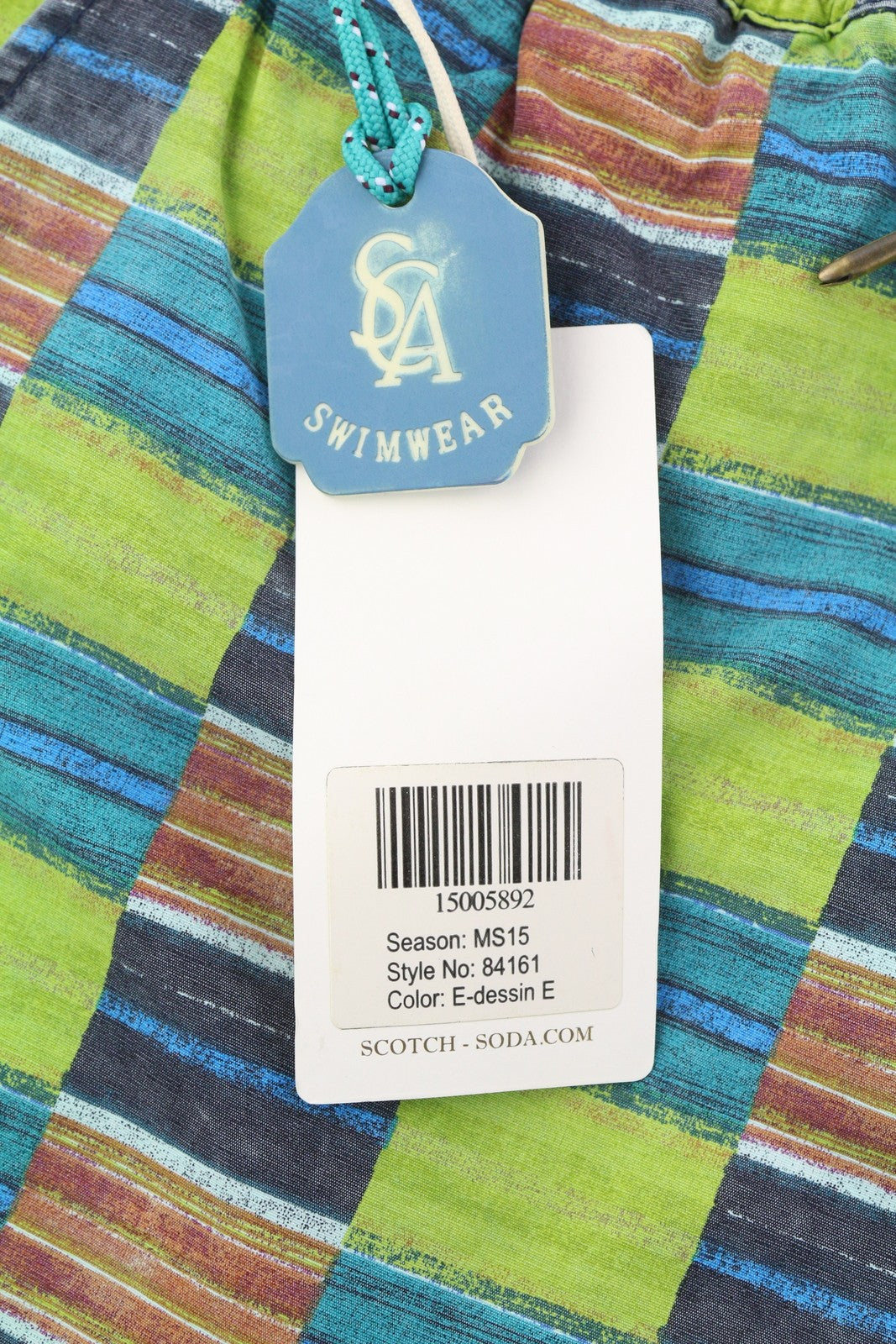 SCOTCH & SODA Men's Swimwear W30 Colourful Elastic Mesh Lined Beach Shorts