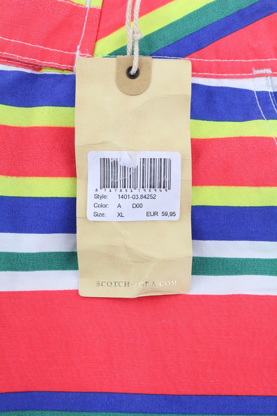 SCOTCH & SODA Men's Swimwear XL Colourful Mesh Lined Drawstring Beach Shorts