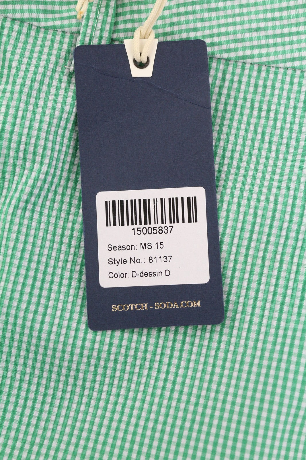 SCOTCH & SODA Men's Swimwear W30 Green Pattern Turn-Up Zip Fly Beach Shorts