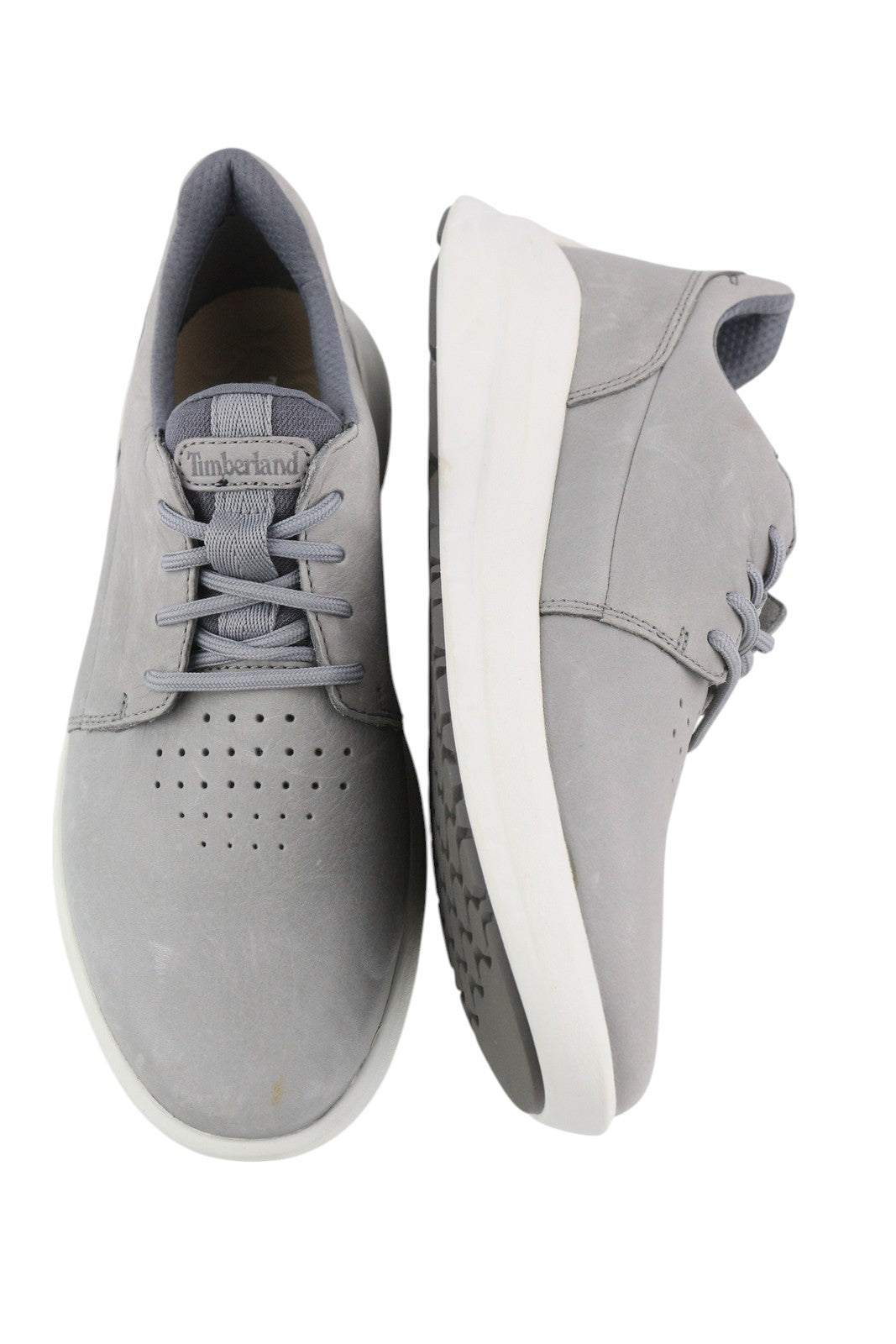 TIMBERLAND A2QA1 Men's EU40 Grey Leather Low Sneakers GreenStride ReBOTL