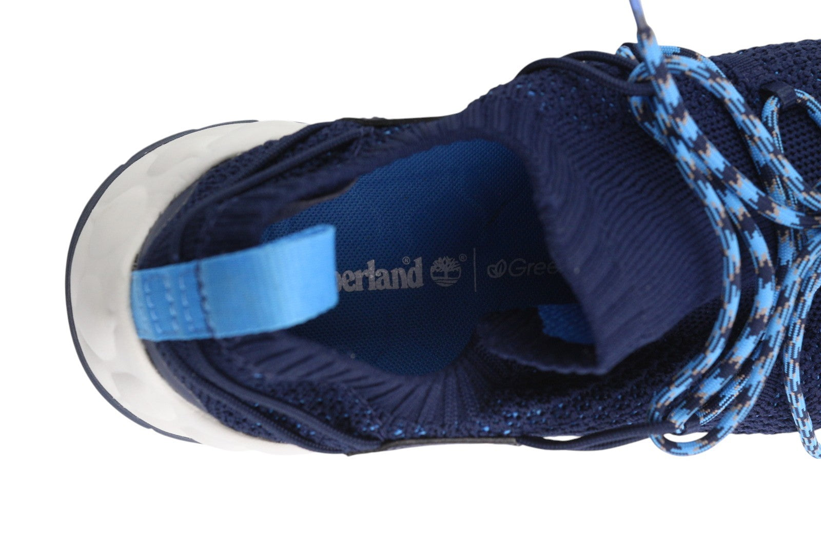 TIMBERLAND A2DBT Men's EU41.5 Blue Low Almond Toe Trainers GreenStride