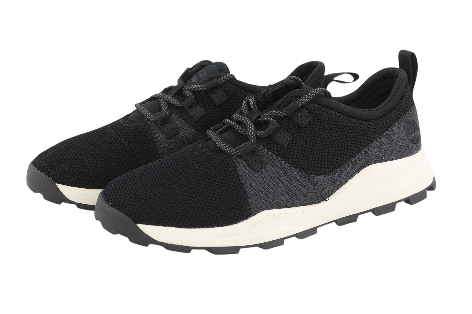 TIMBERLAND A2DTC Boy's EU37 Black Low Top Lace Almond Toe ReBOTL Sneakers