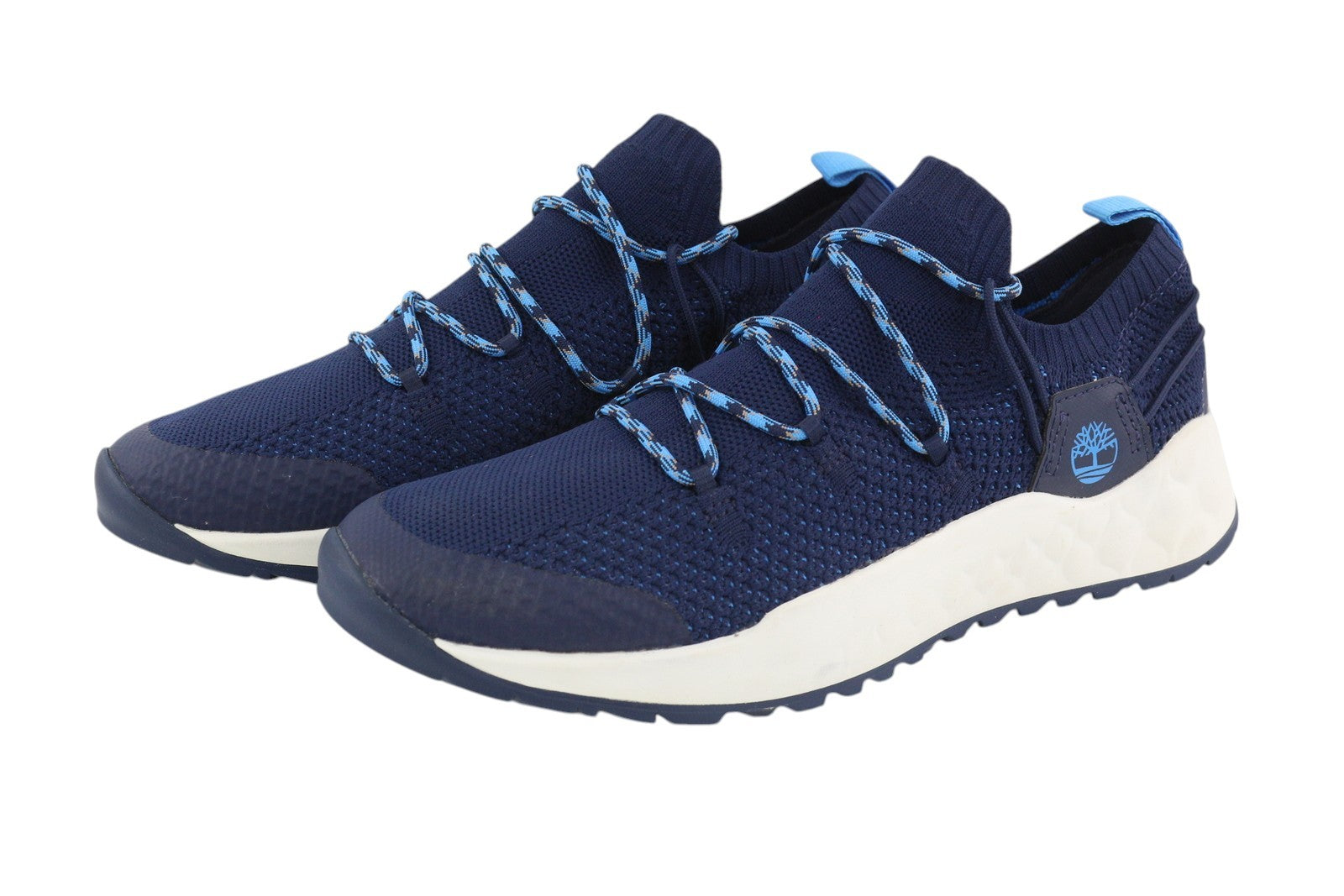 TIMBERLAND A3DBT Men's EU41.5 Blue Low Almond Toe Logo Trainers GreenStride