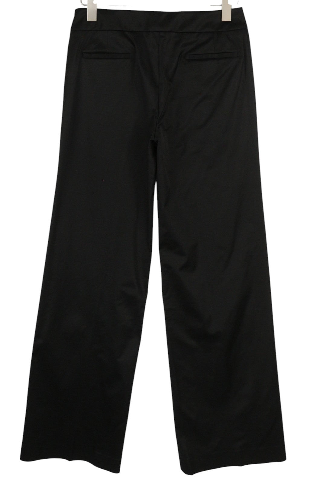 PT TORINO Taylor Women's Trousers 42 W30 Black Silk Blend High Waist Flared