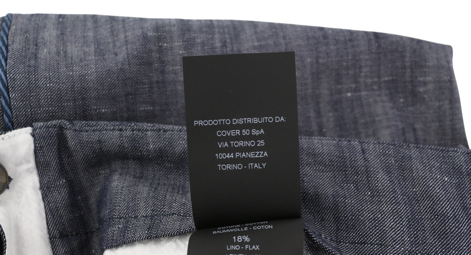 PT TORINO Taylor Women's Trousers 40 W28 Grey Linen Blend High Waist Flared
