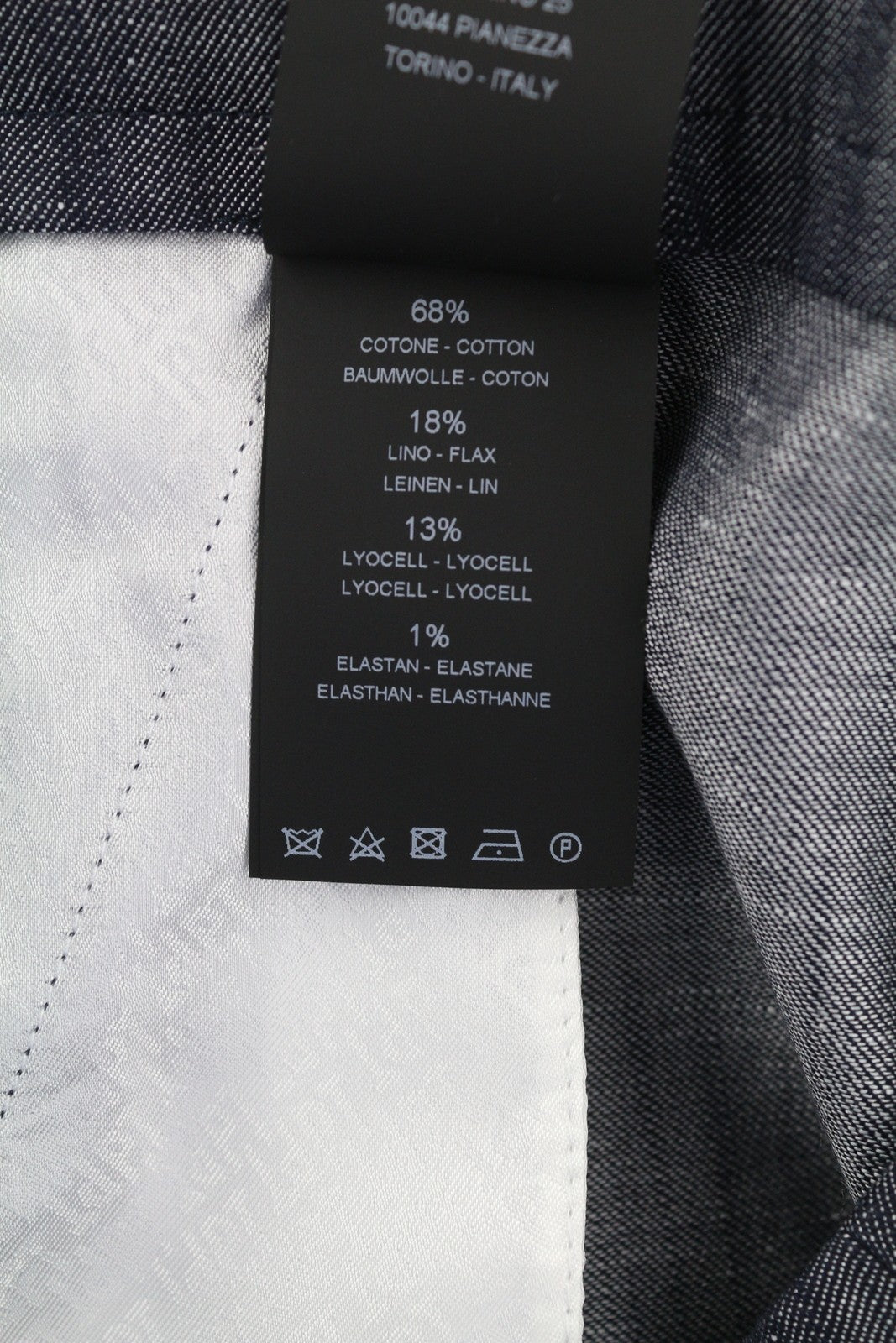 PT TORINO Taylor Women's Trousers 40 W28 Grey Linen Blend High Waist Flared
