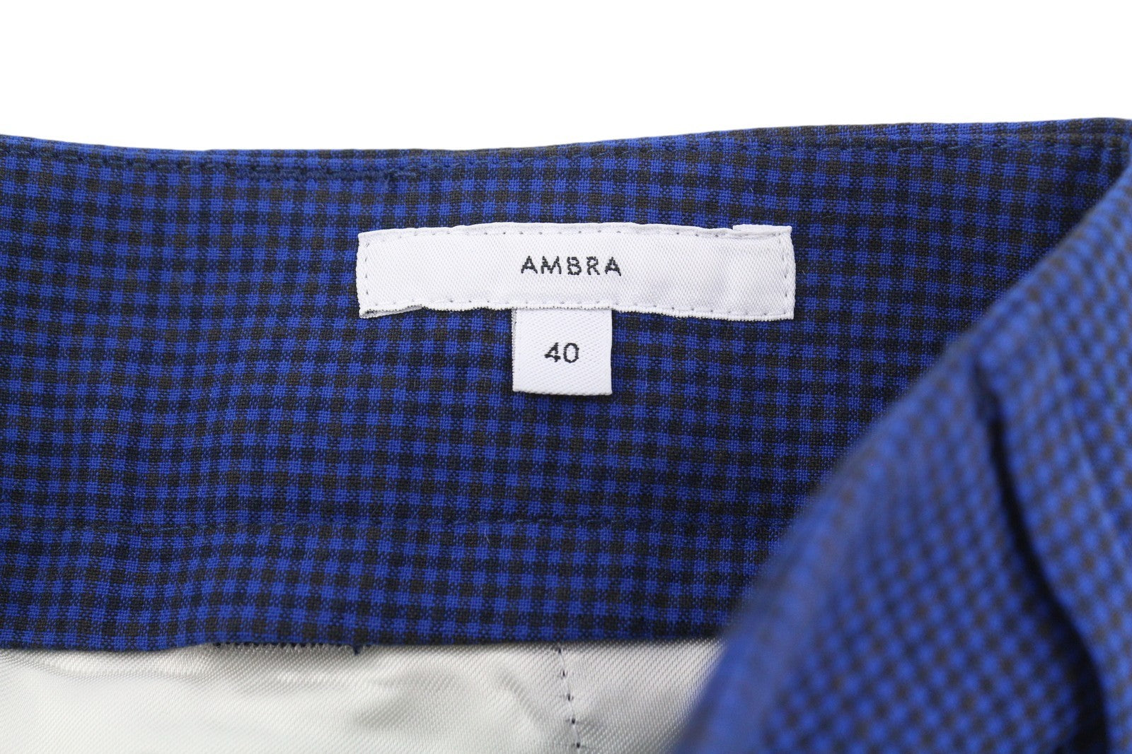 PT TORINO Ambra Women's Trousers 40 W30 Blue Patterned Tapered Turn-Up Ankle