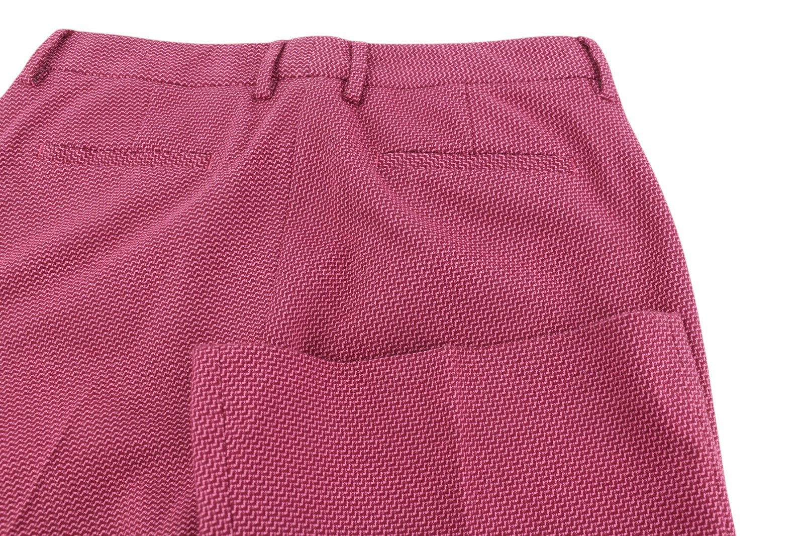 PT TORINO Elsa Women's Trousers 40 W28 Purple Patterned Bootcut Zip Fly Pockets