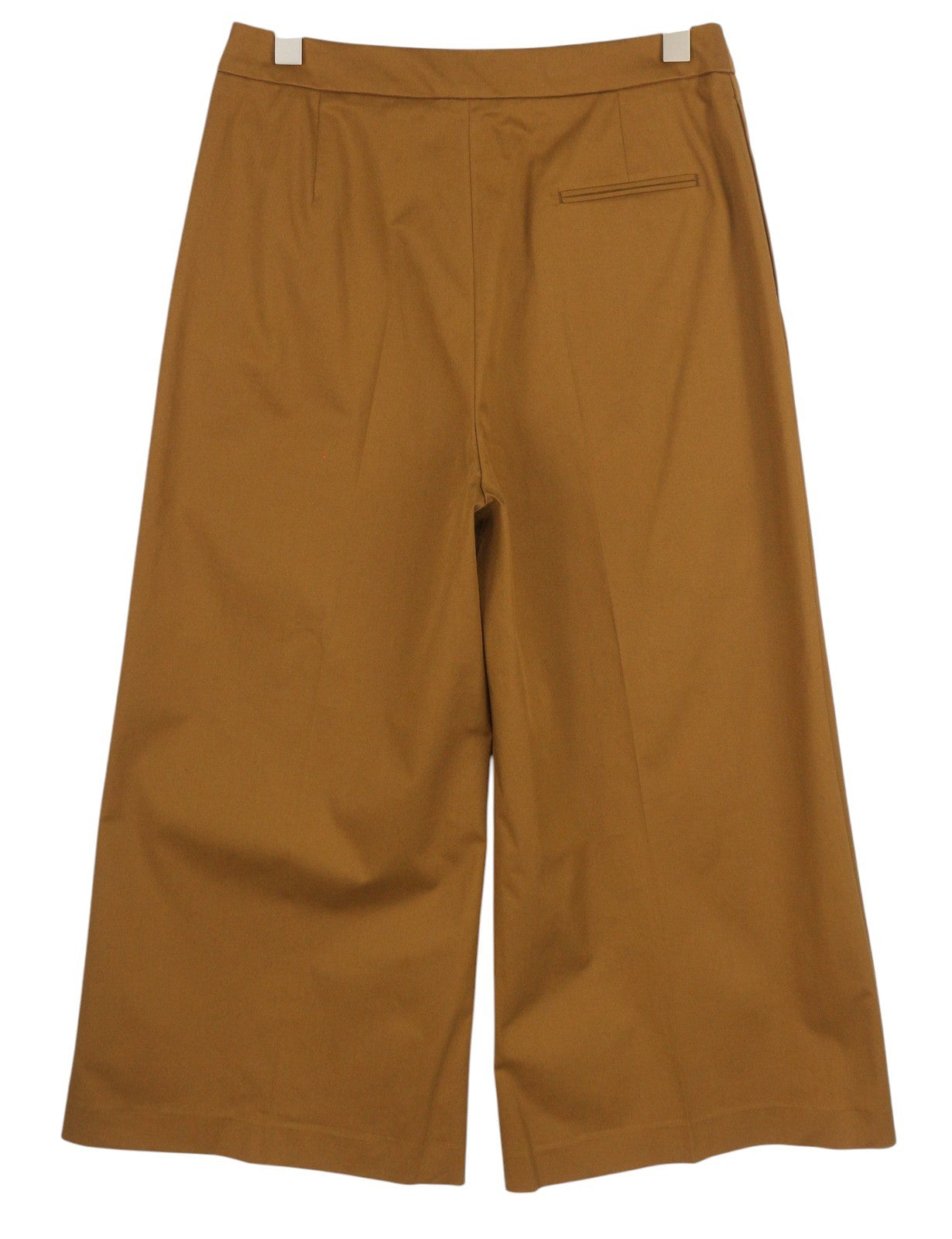 PT TORINO Mia Women's Trousers 46 W30 Brown High Waist Flared Ankle Logo