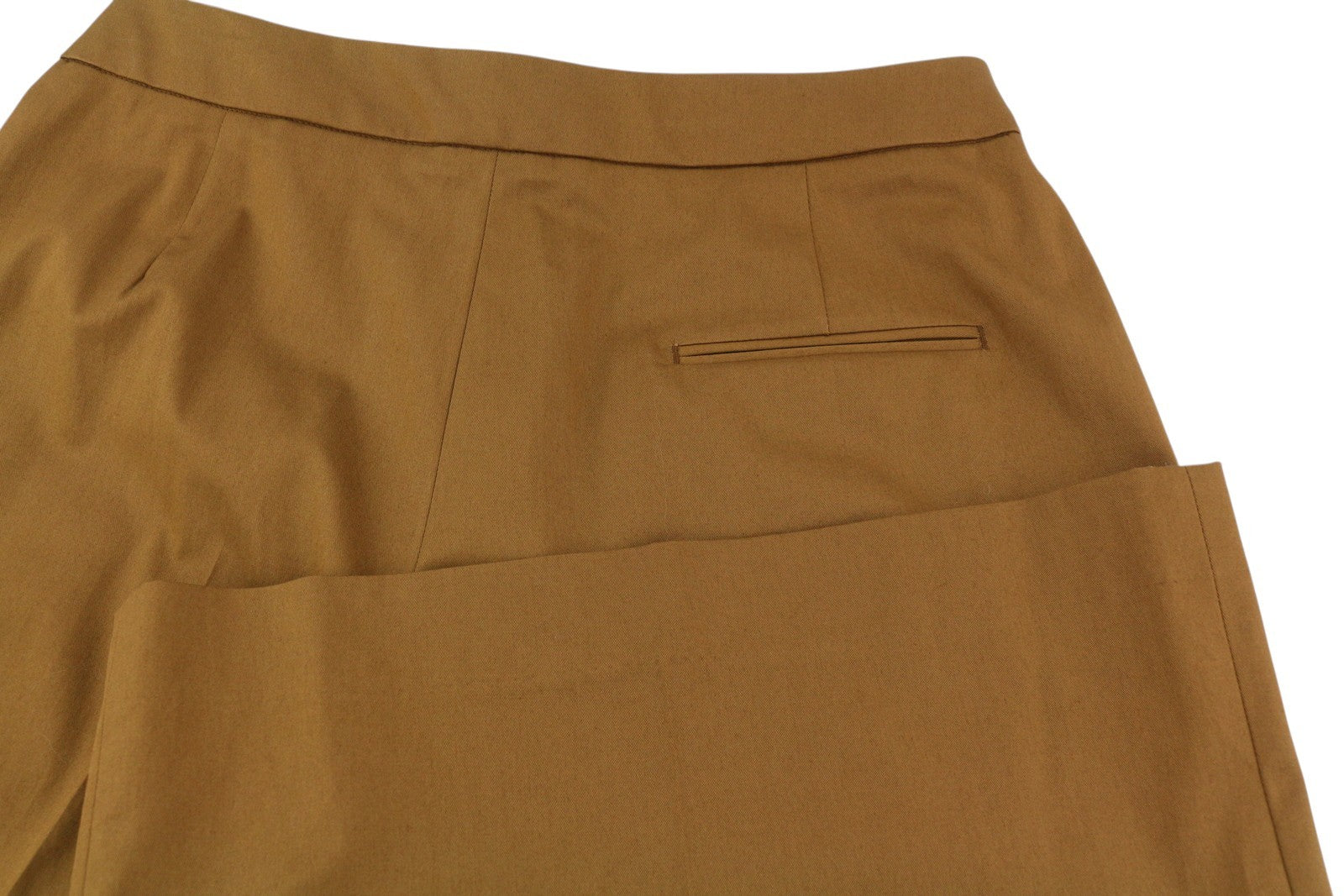 PT TORINO Mia Women's Trousers 44 W30 Brown Flared Leg Ankle Length Logo