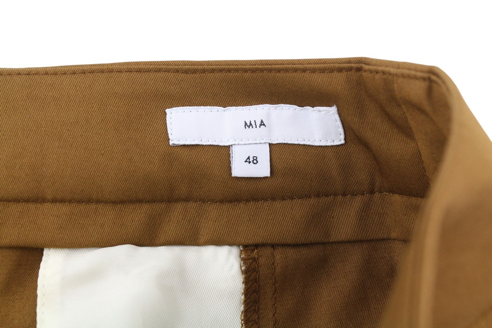 PT TORINO Mia Women's Trousers 48 W32 Brown High Rise Flared Ankle Logo