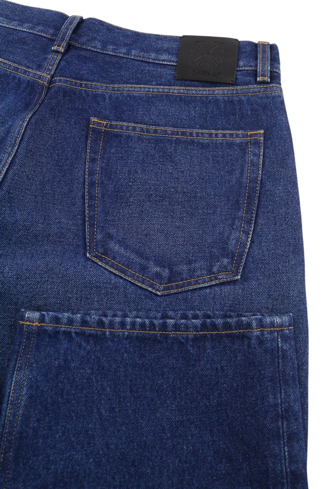 OFF-WHITE Arr Skate Men's Jeans W33 Blue Washed Denim Regular Button RRP645