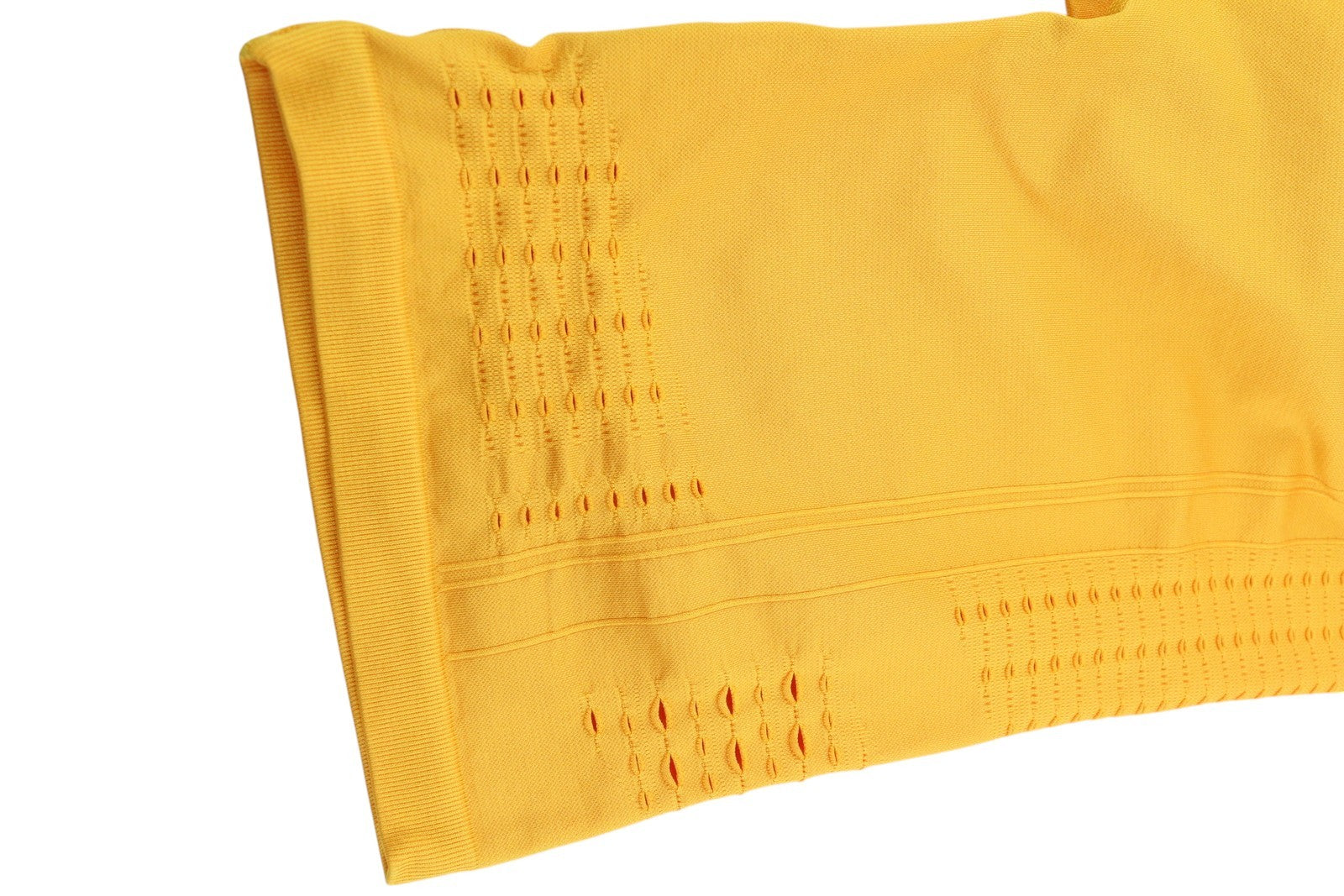 GYMSHARK Glow Women Shorts XL Yellow Seamless Stretch High Waist Cut-Out