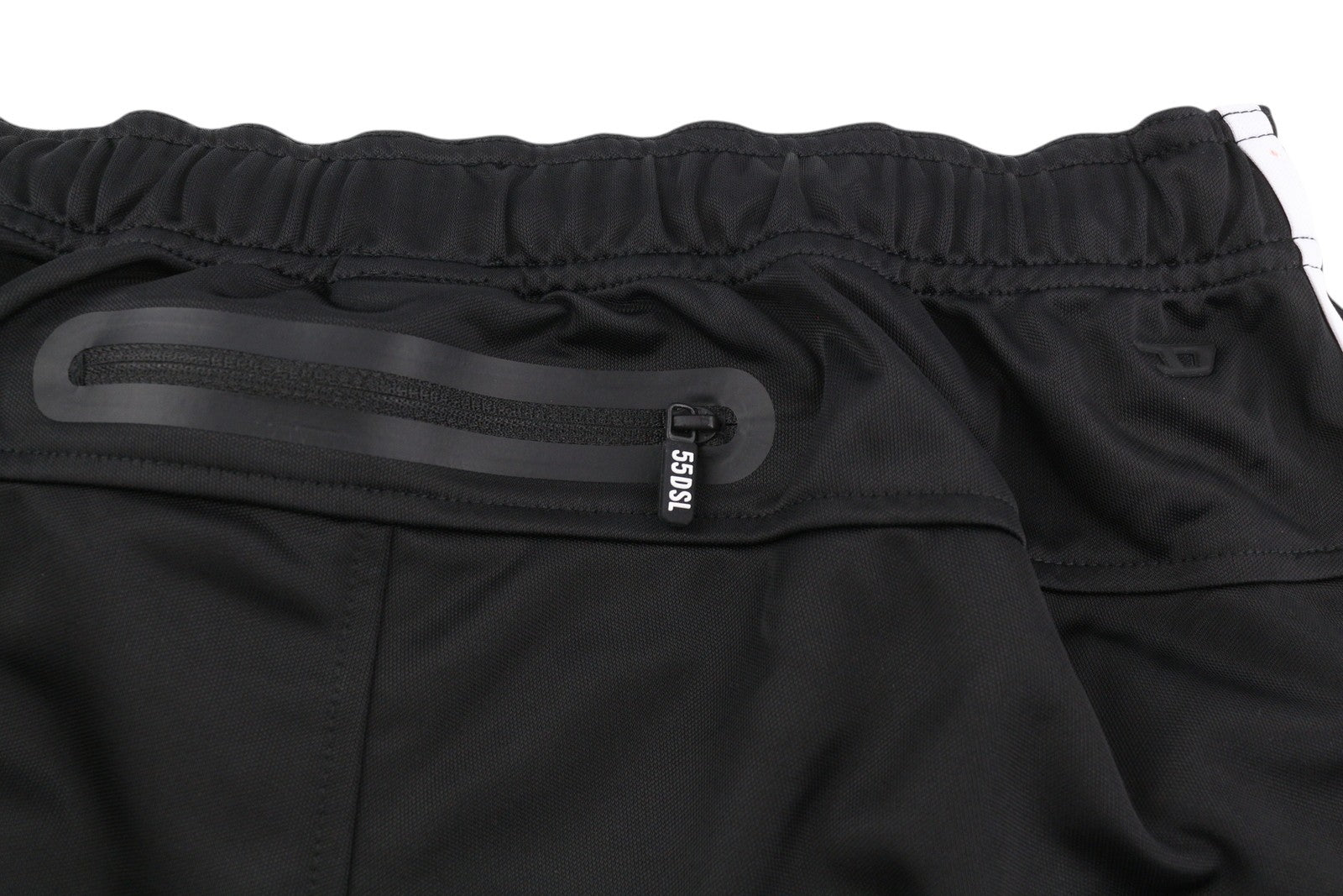 DIESEL Amsb-Stadiom-Wt13 Men Shorts L 55DSL Sport Track Elastic Waist Black