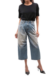 R13 Cropped Wixdeleg Women Jeans 23 Relaxed Straight Cropped Ankle Washed RRP795