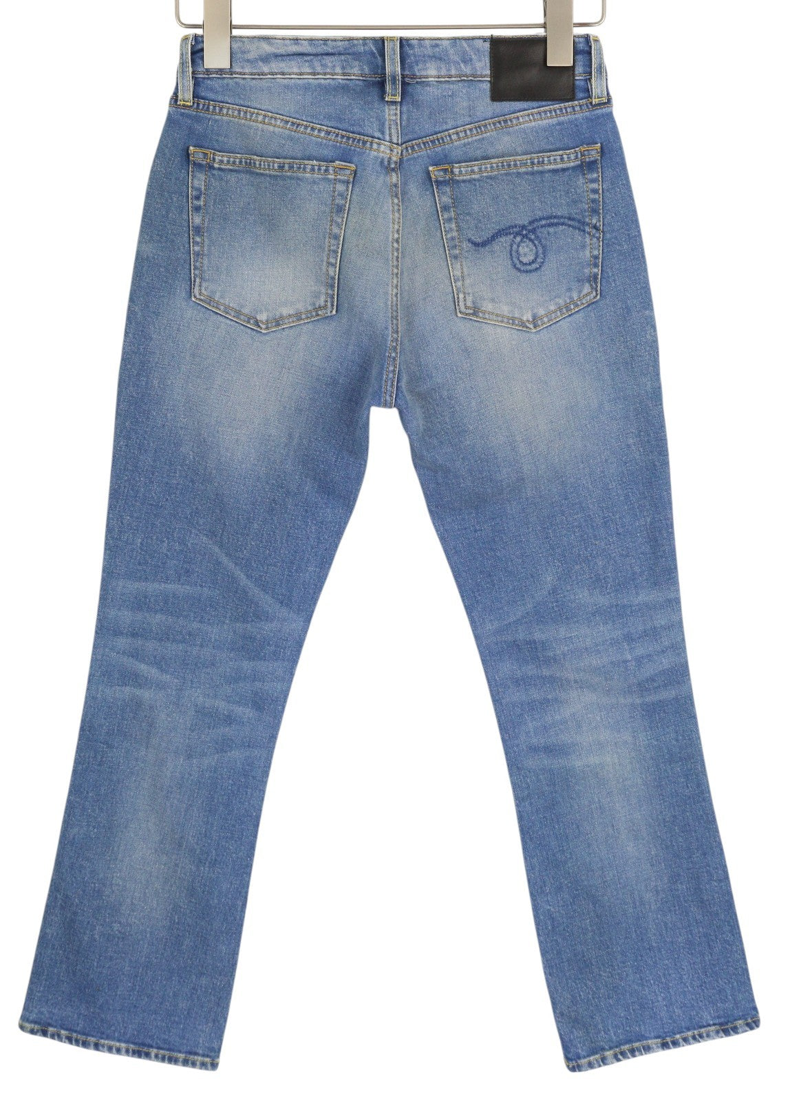 R13 Kick Women's Jeans 27 Jasper Stretch Bootcut Cropped Ankle Washed RRP695