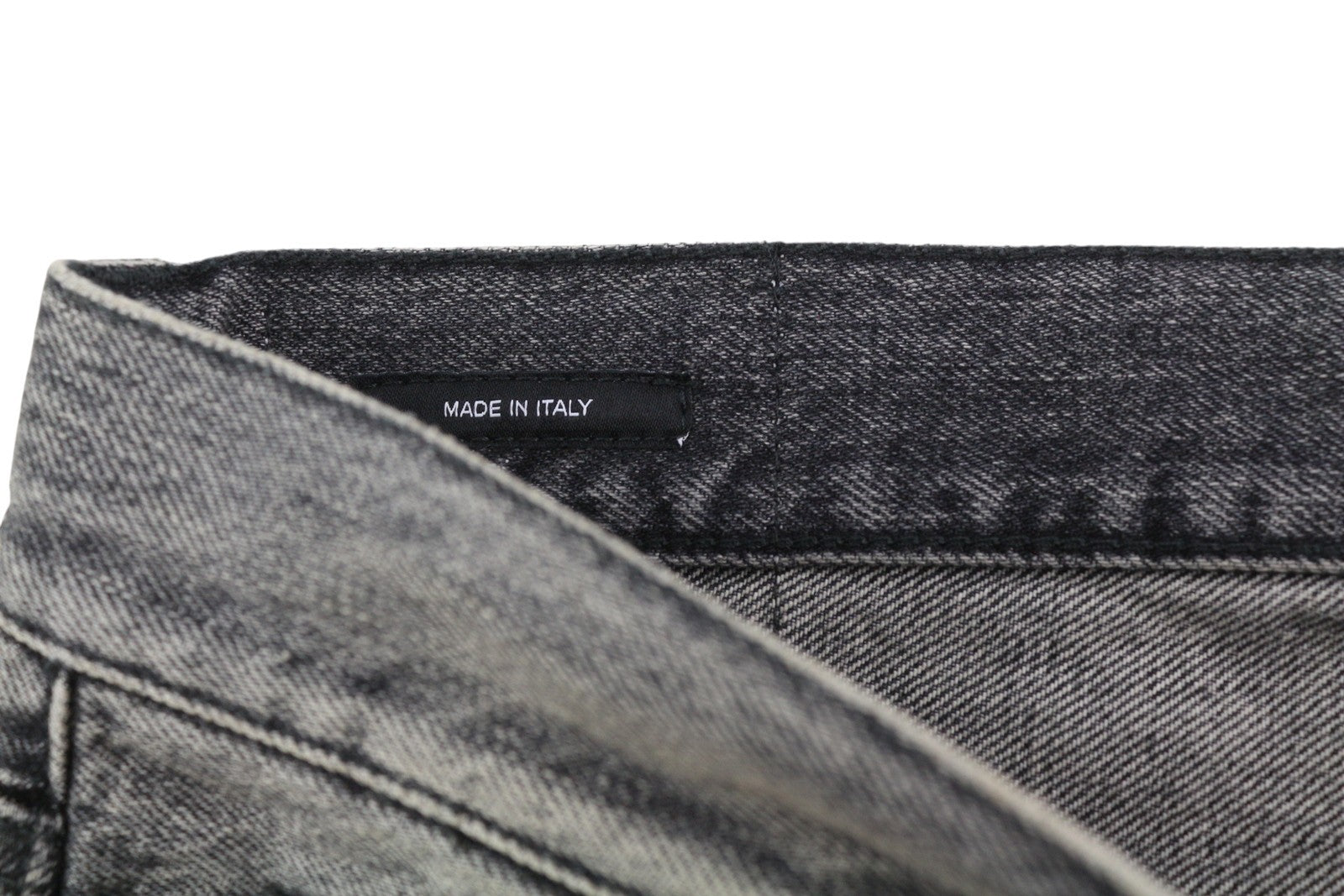 R13 Boyfriend Women's Jeans 29 Straight Zip Fly Washed Leyton Black Denim