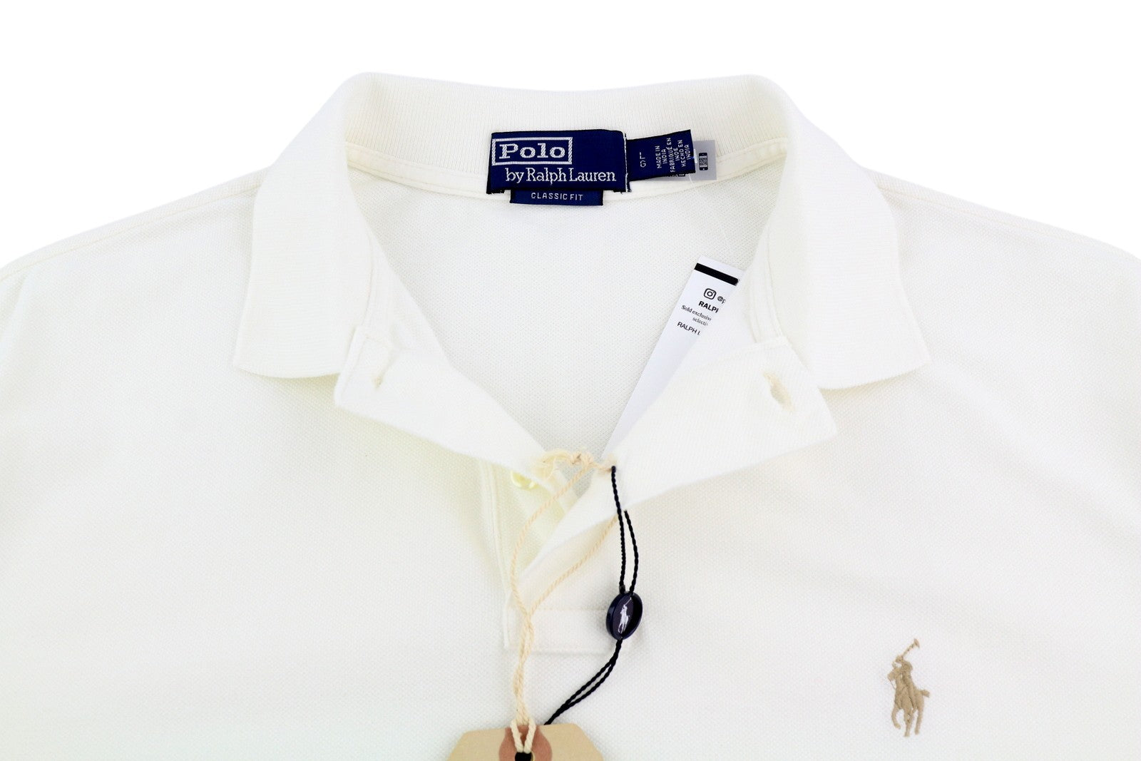 RALPH LAUREN Classic Fit Men's T-Shirt L Embroidered Short Sleeve Polo RRP211