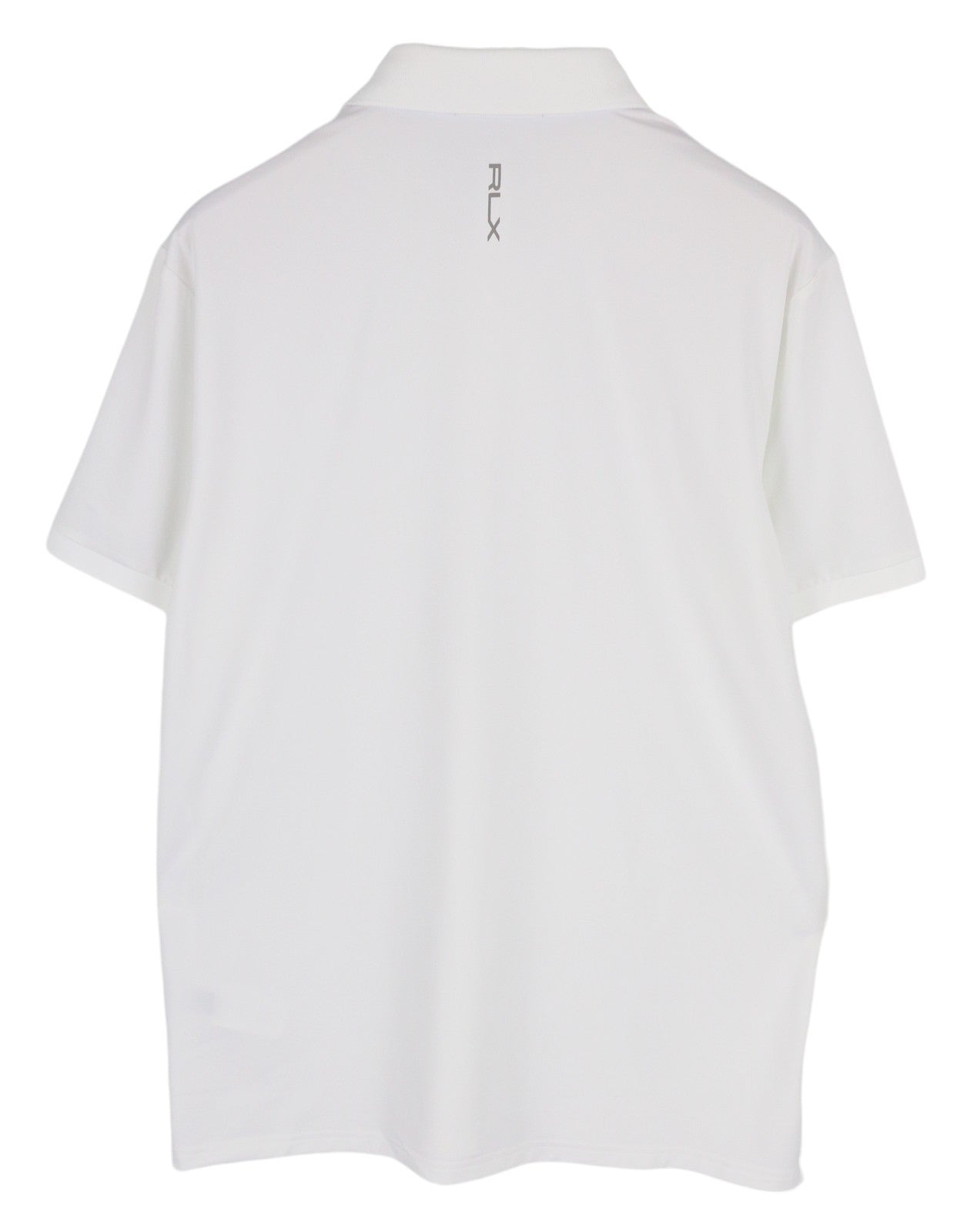 RLX RALPH LAUREN Golf Men's T-Shirt L White Wicking Jersey Short Sleeve Polo