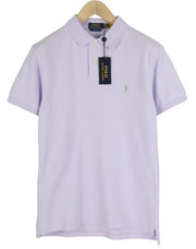 RALPH LAUREN Slim Fit Men's T-Shirt M Purple Polo Short Sleeve