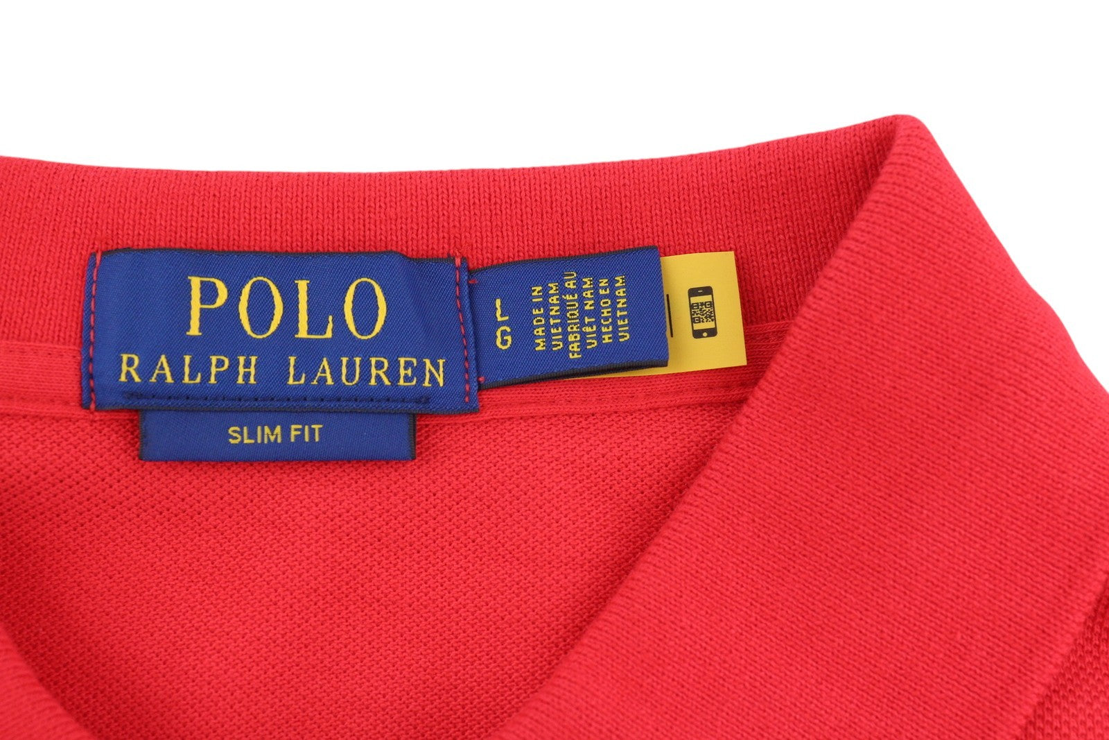 RALPH LAUREN Slim Fit Men's T-Shirt L Red Polo Logo Short Sleeve RRP129