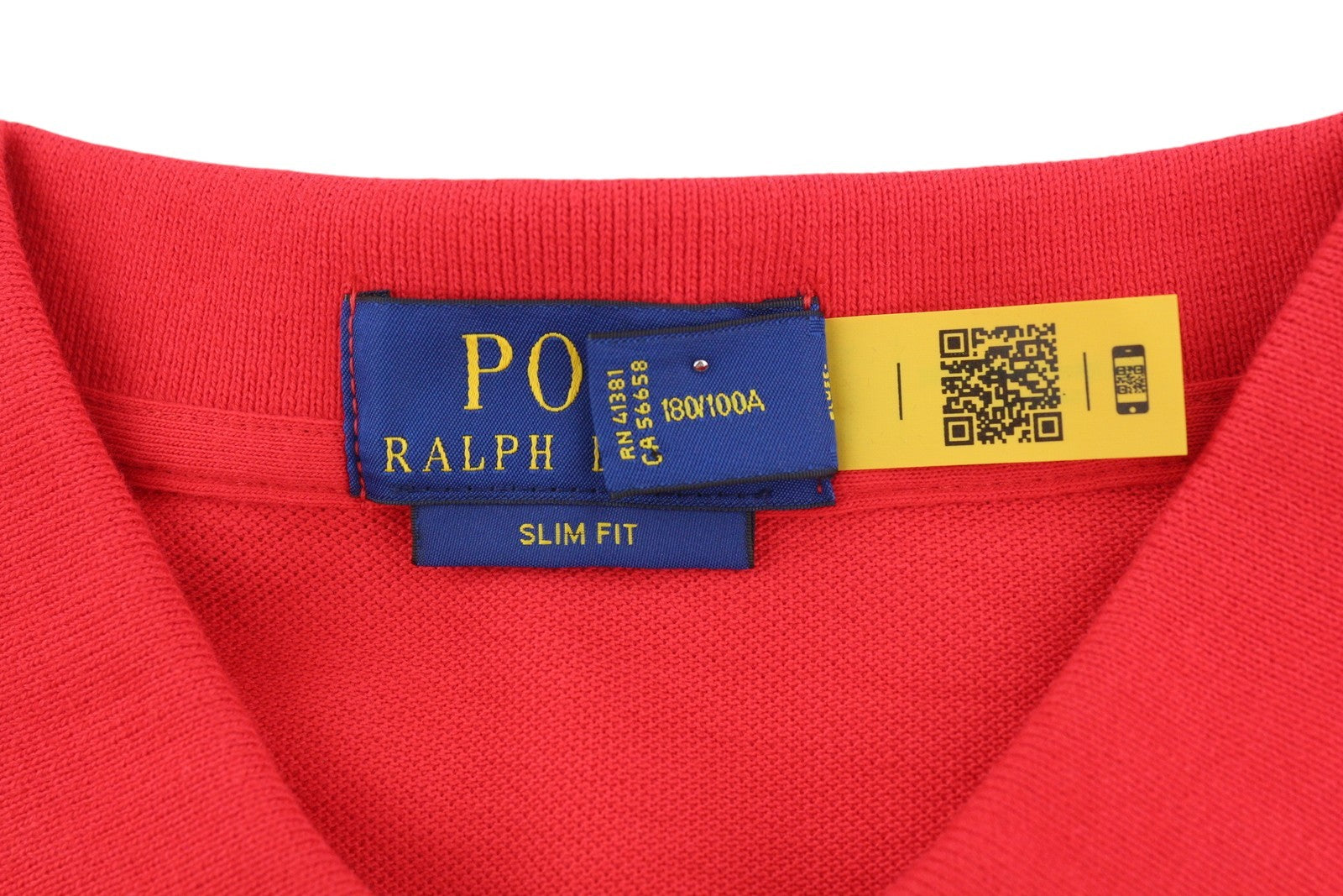 RALPH LAUREN Slim Fit Men's T-Shirt L Red Polo Logo Short Sleeve RRP129